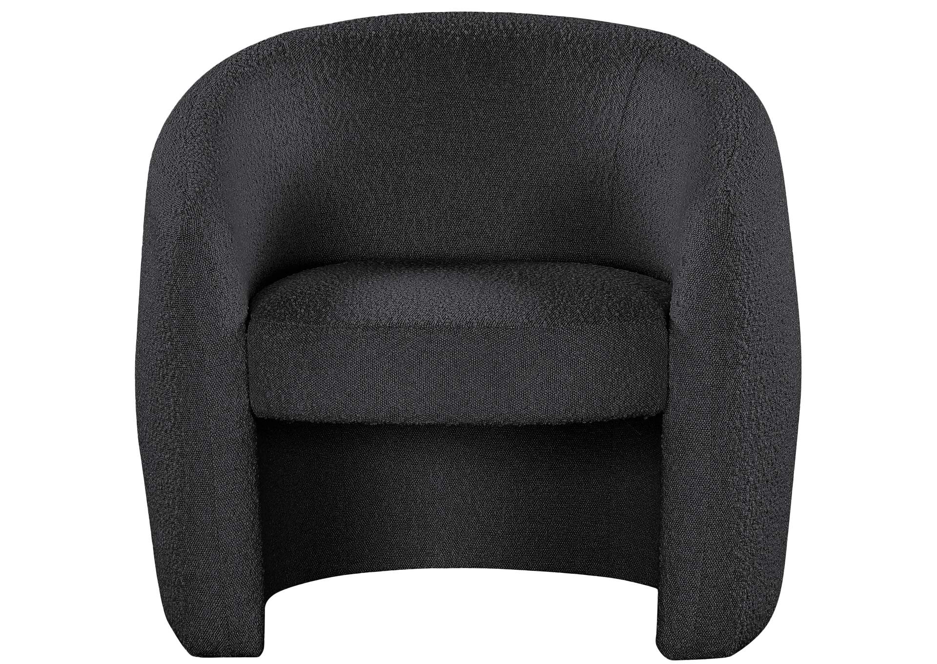 Acadia Black Boucle Fabric Accent Chair,Meridian Furniture