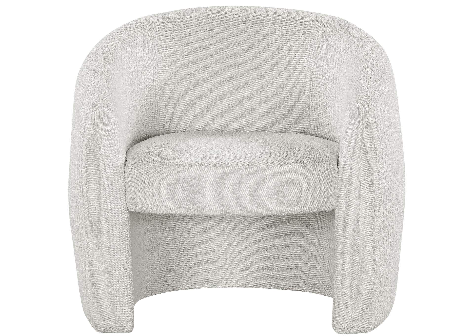 Acadia Cream Boucle Fabric Accent Chair,Meridian Furniture