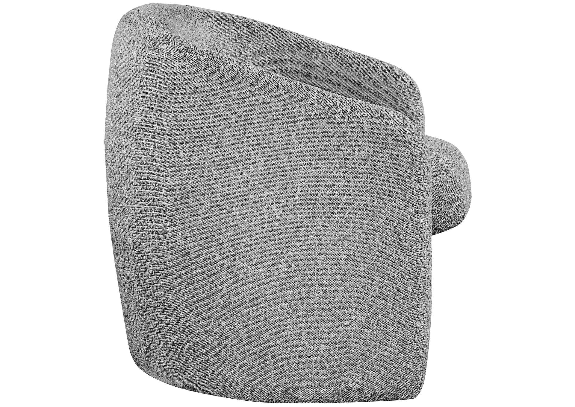 Acadia Grey Boucle Fabric Accent Chair,Meridian Furniture