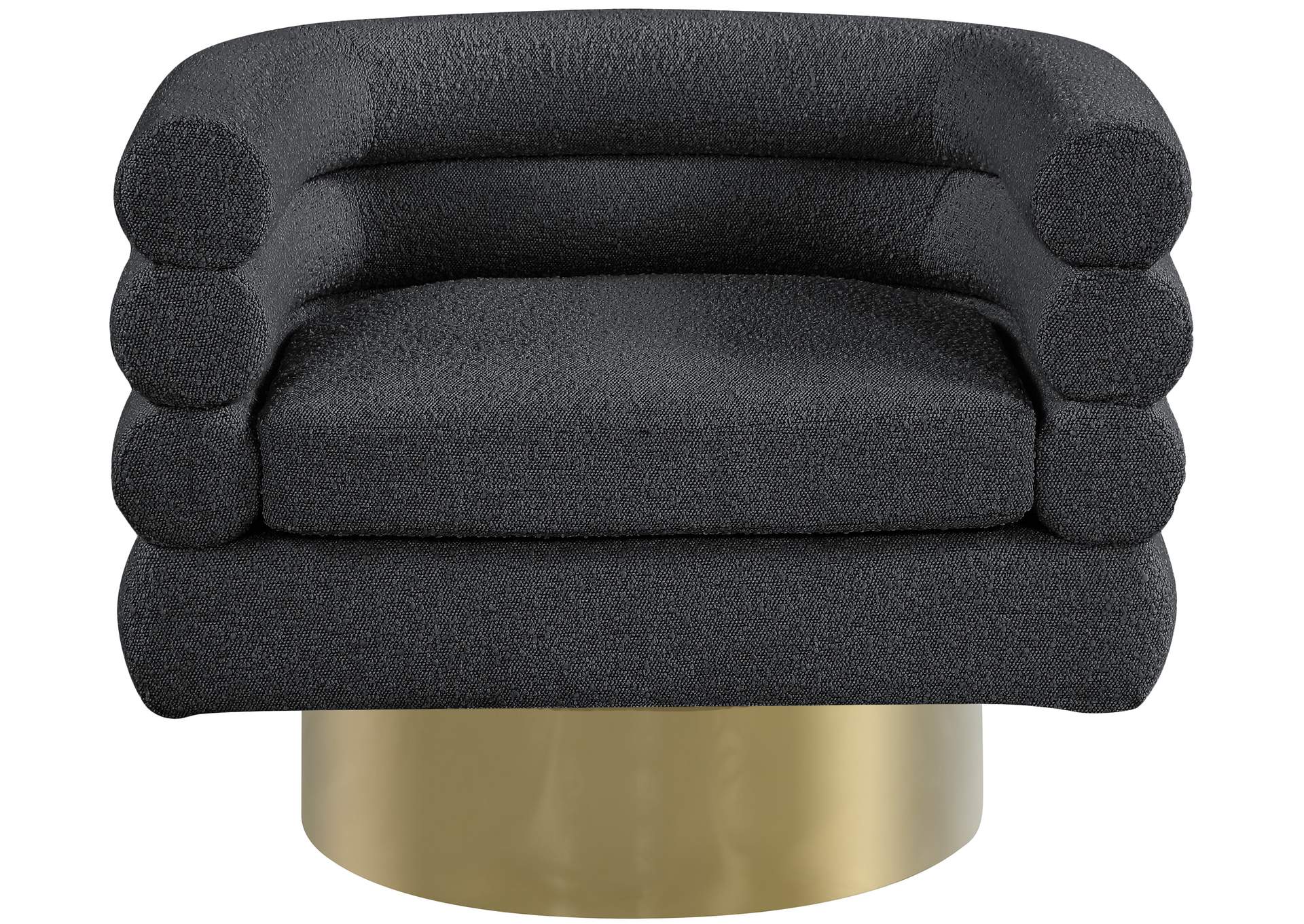 Tessa Black Boucle Fabric Accent Chair,Meridian Furniture