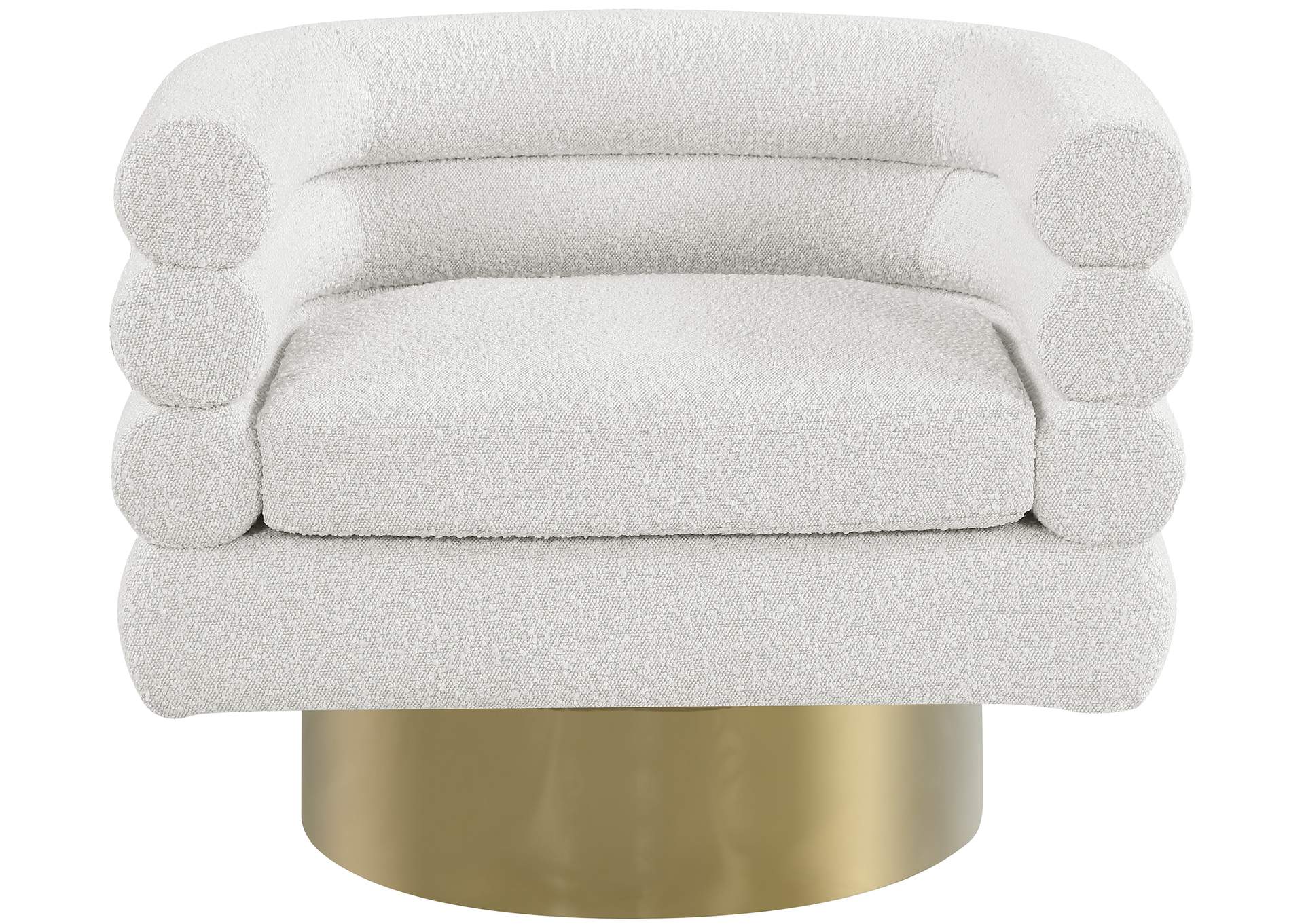 Tessa Cream Boucle Fabric Accent Chair,Meridian Furniture