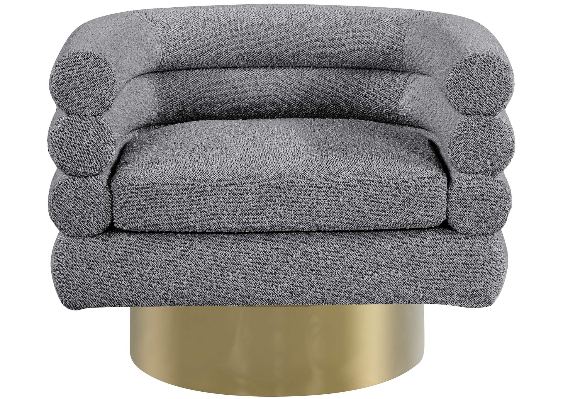 Tessa Grey Boucle Fabric Accent Chair,Meridian Furniture