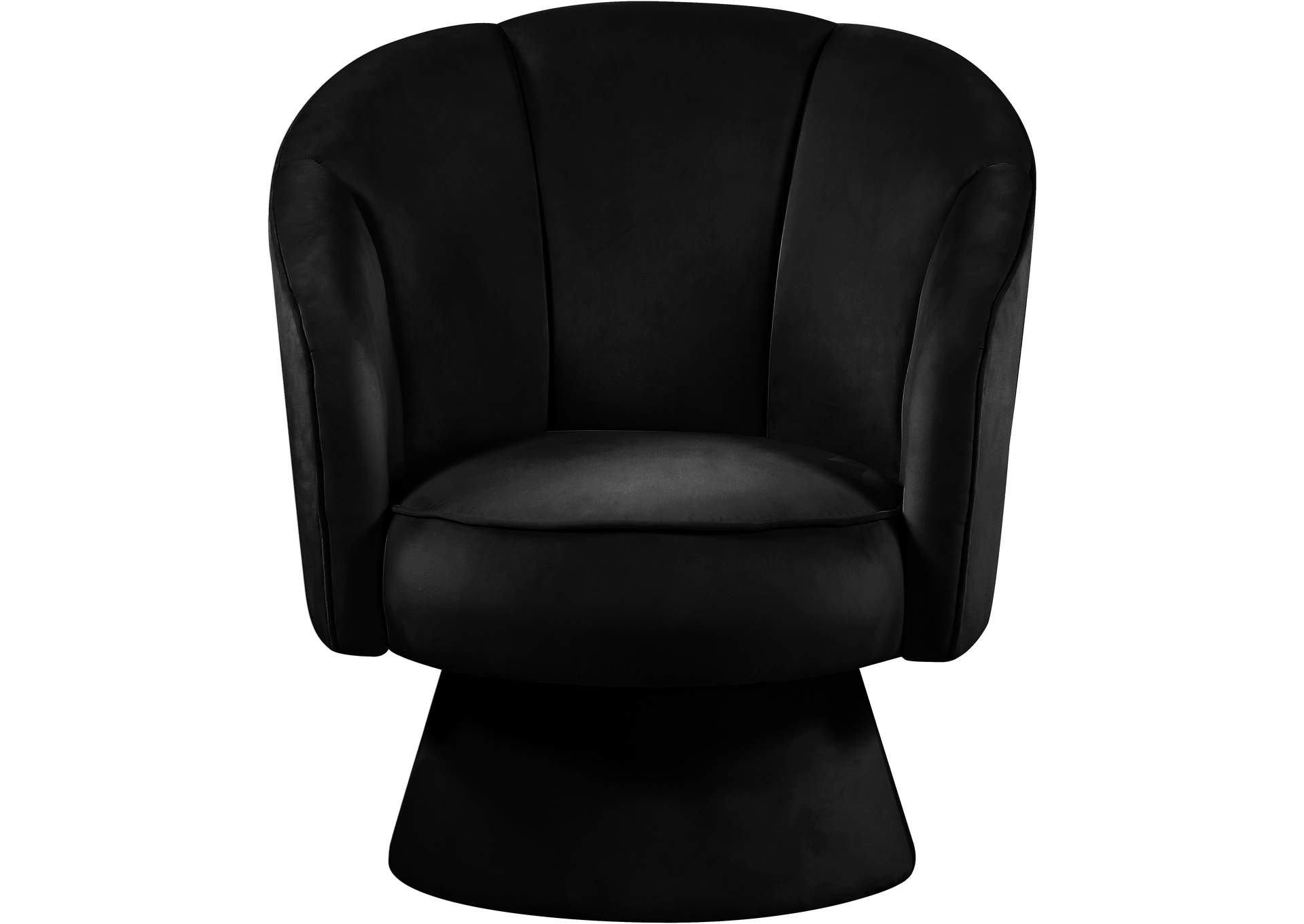 Swanson Black Velvet Accent Chair,Meridian Furniture