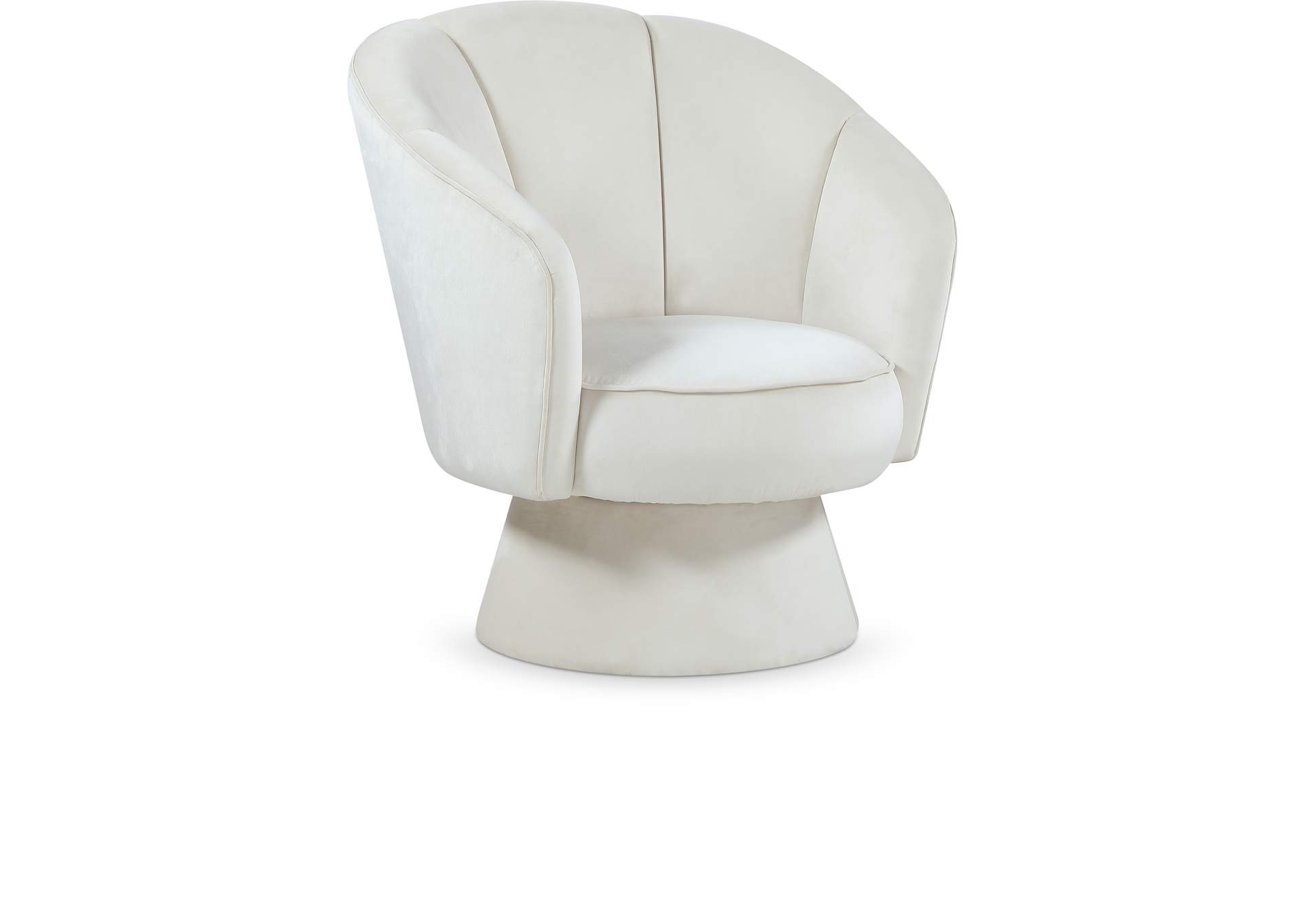 Swanson Cream Velvet Accent Chair,Meridian Furniture