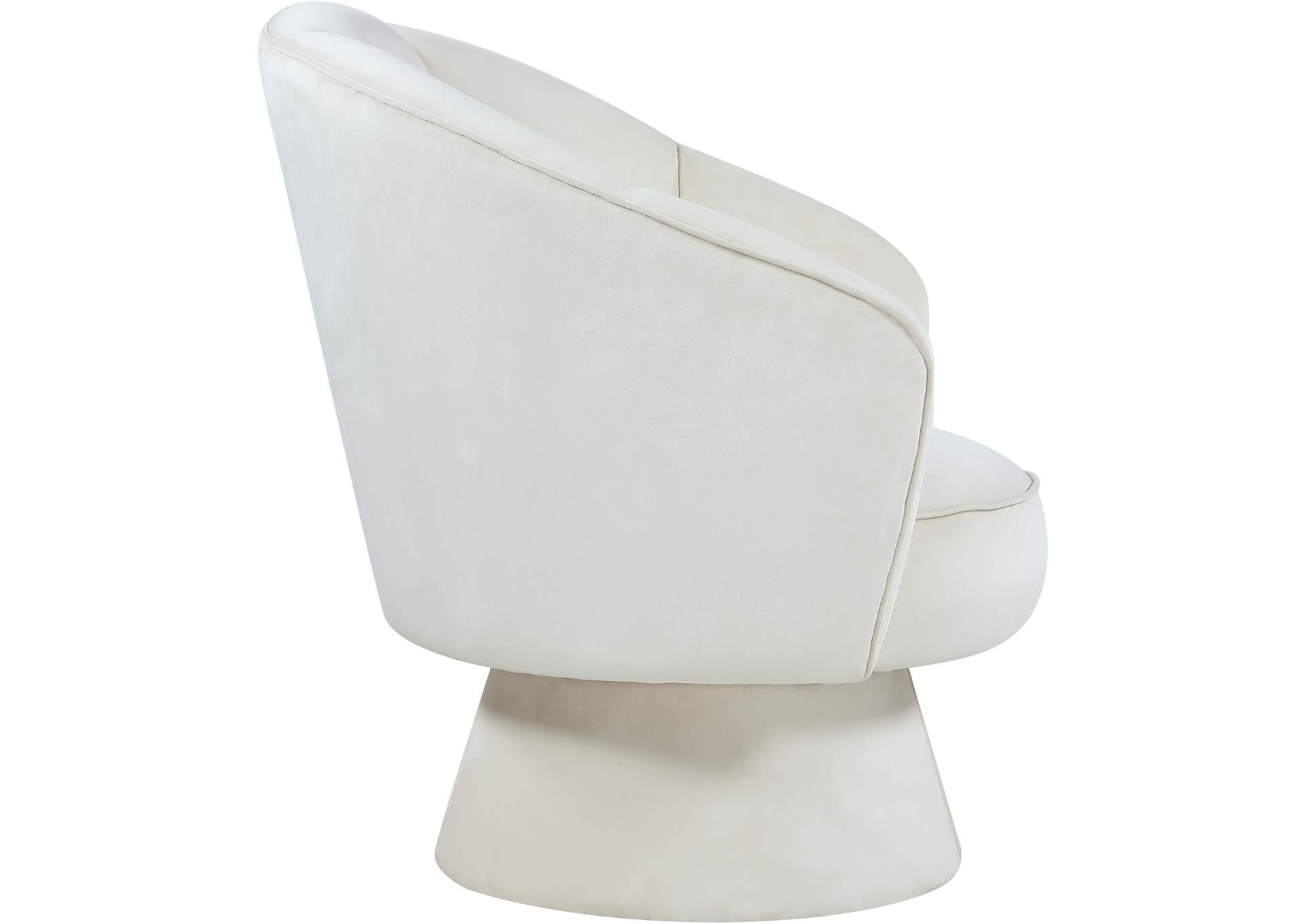 Swanson Cream Velvet Accent Chair,Meridian Furniture