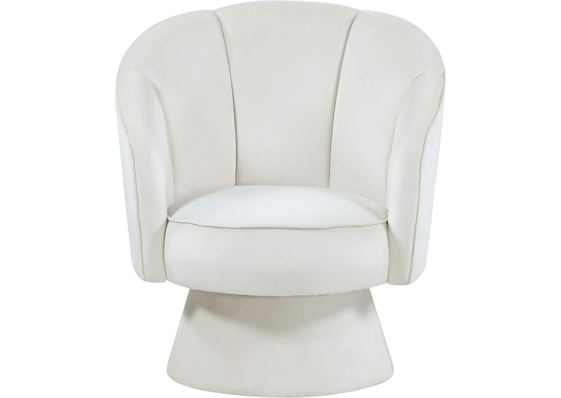 Swanson Cream Velvet Accent Chair,Meridian Furniture