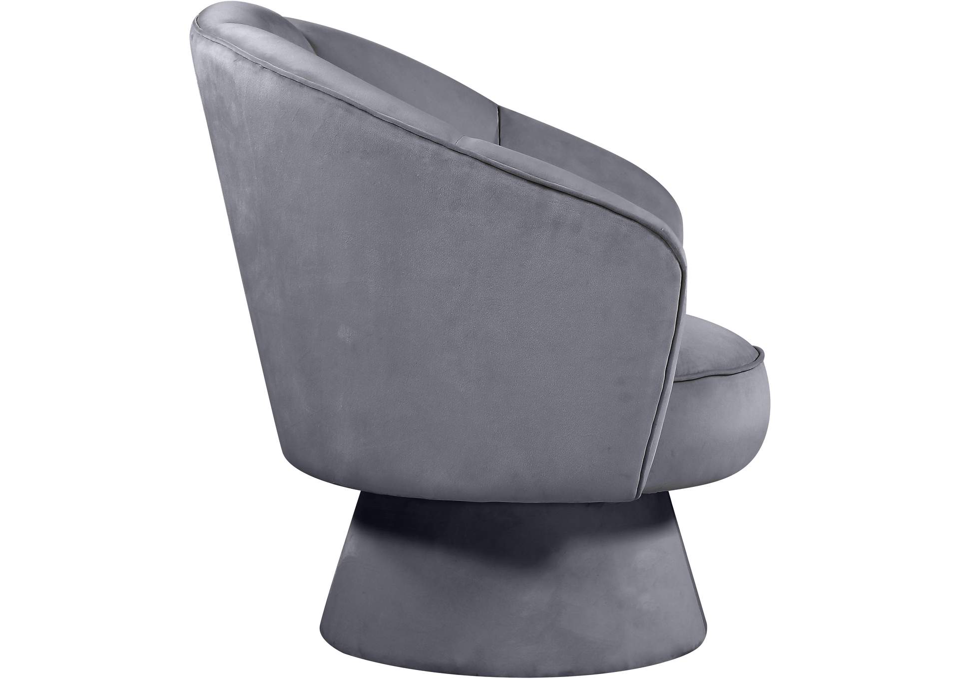 Swanson Grey Velvet Accent Chair,Meridian Furniture