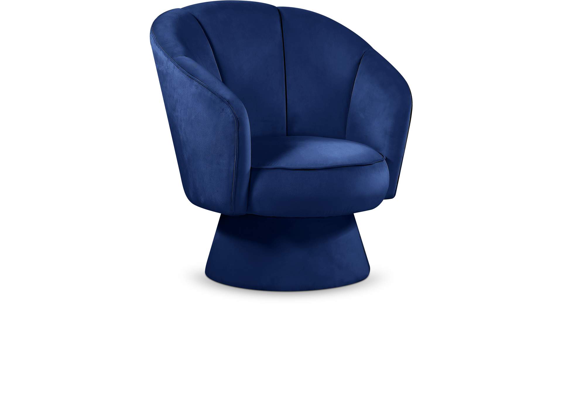 Swanson Navy Velvet Accent Chair,Meridian Furniture