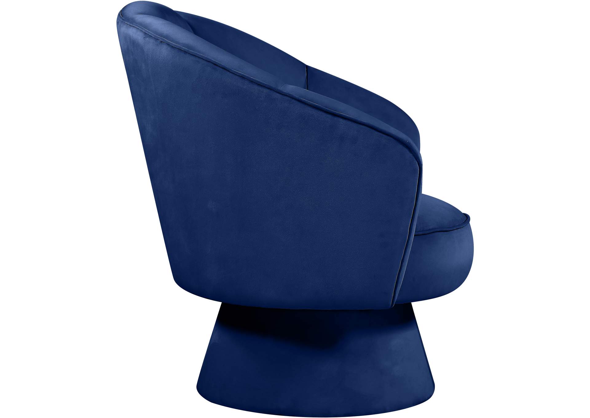 Swanson Navy Velvet Accent Chair,Meridian Furniture