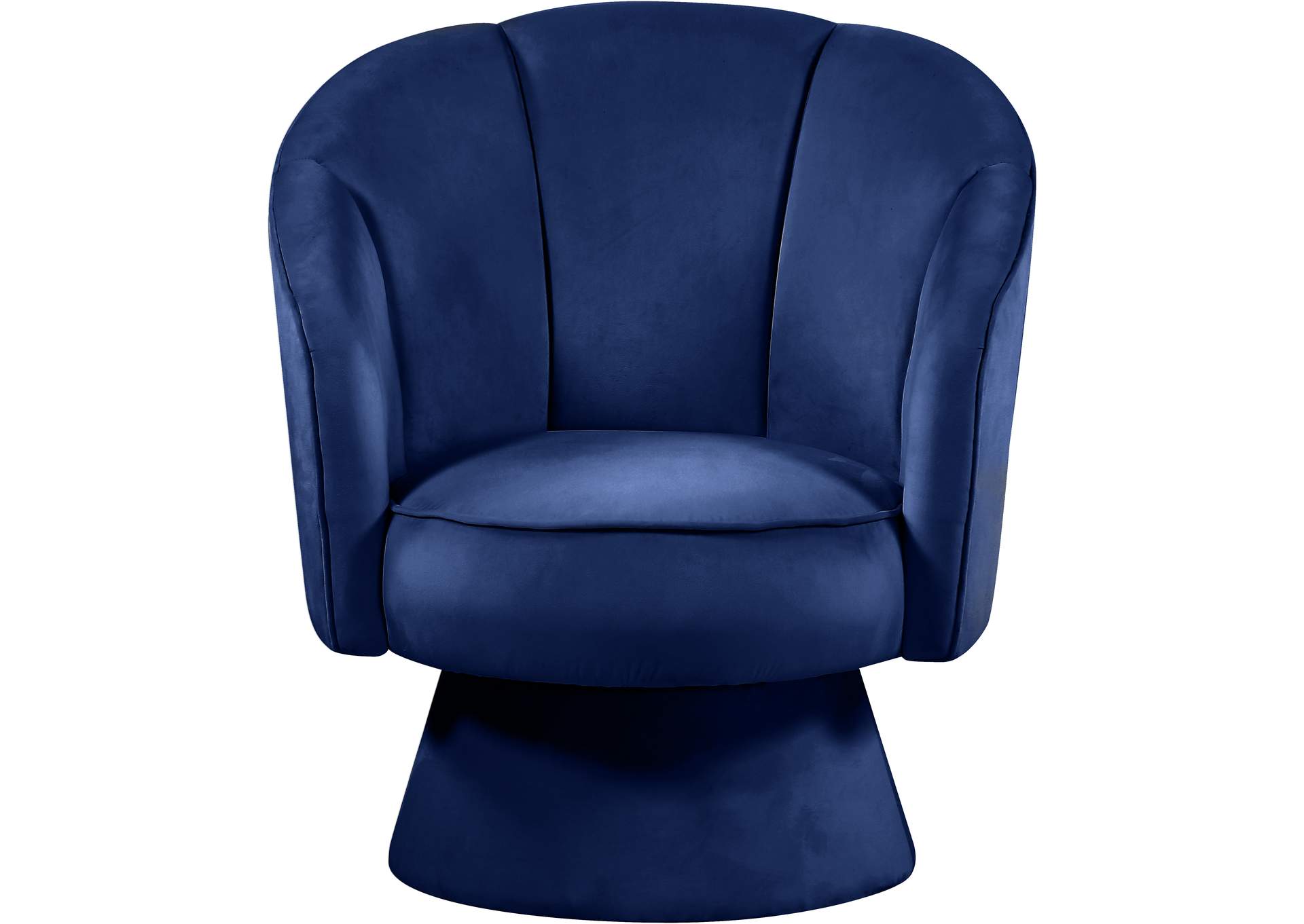 Swanson Navy Velvet Accent Chair,Meridian Furniture