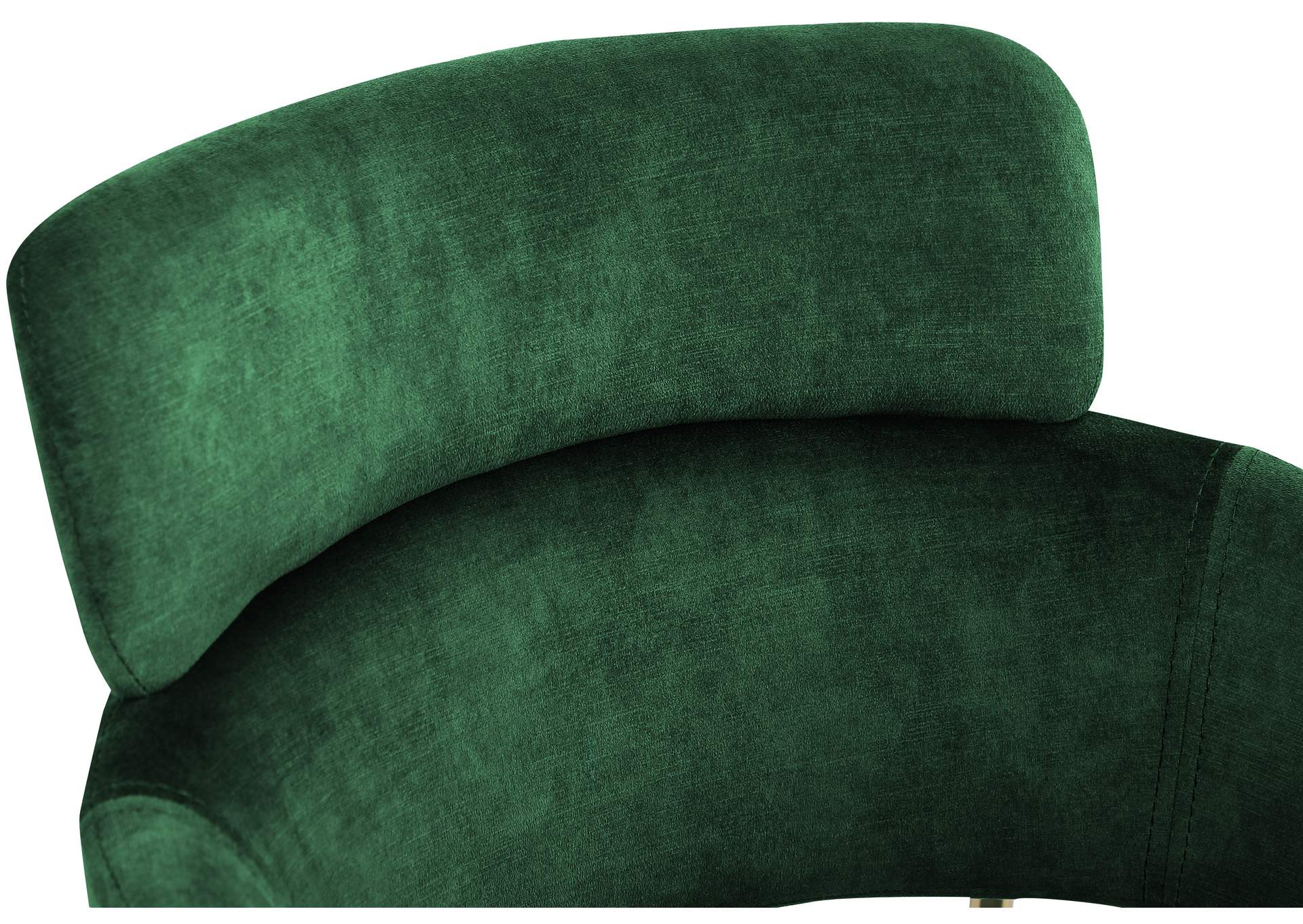 Yara Green Velvet Dining Chair Set of 2,Meridian Furniture