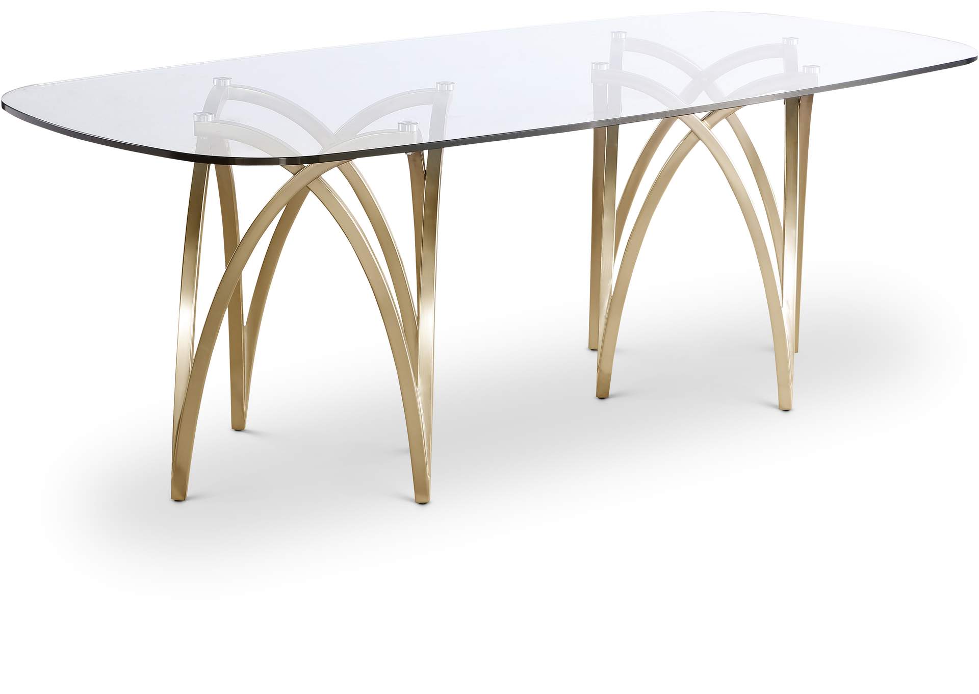 Madelyn Gold Dining Table,Meridian Furniture