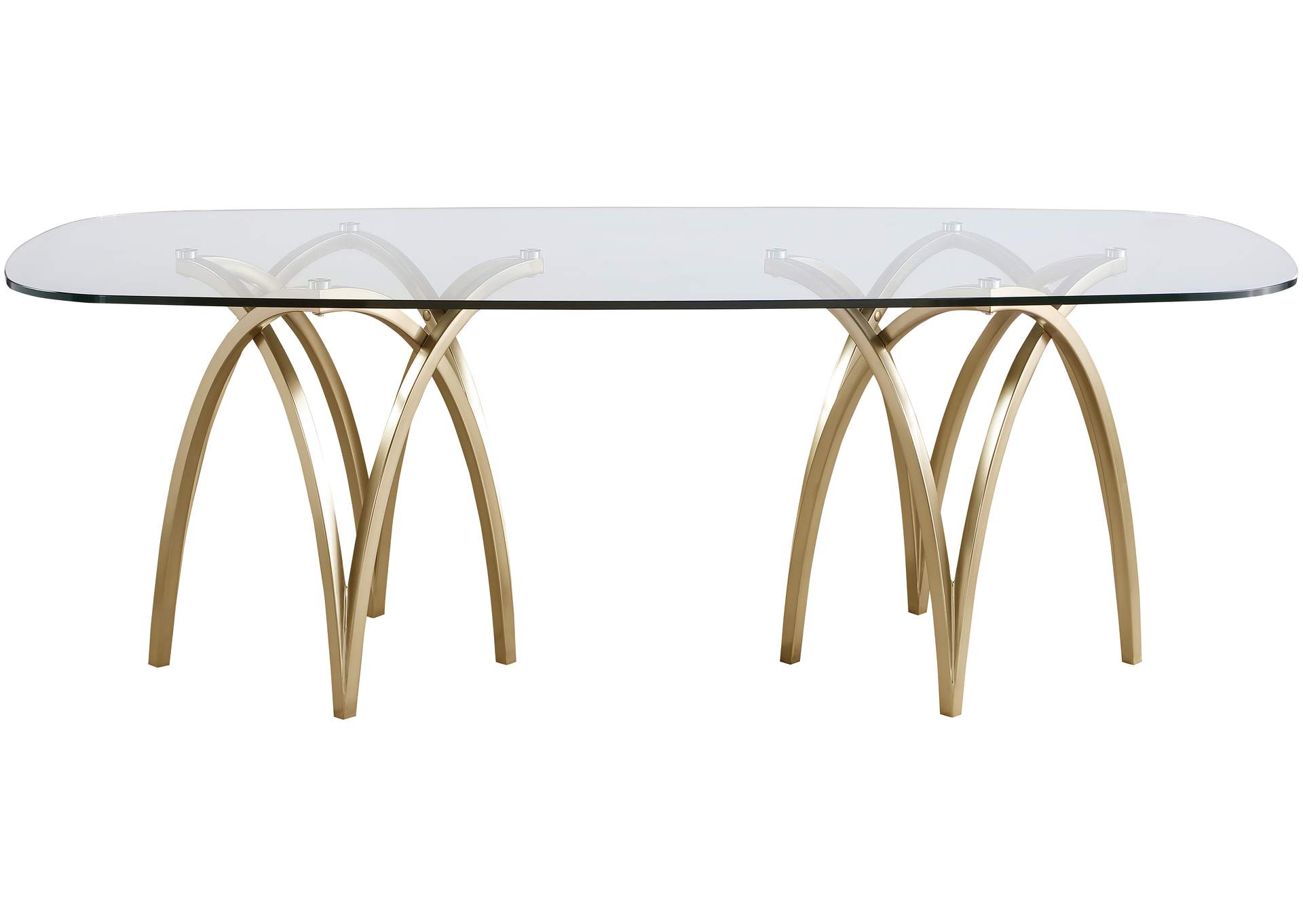 Madelyn Gold Dining Table,Meridian Furniture