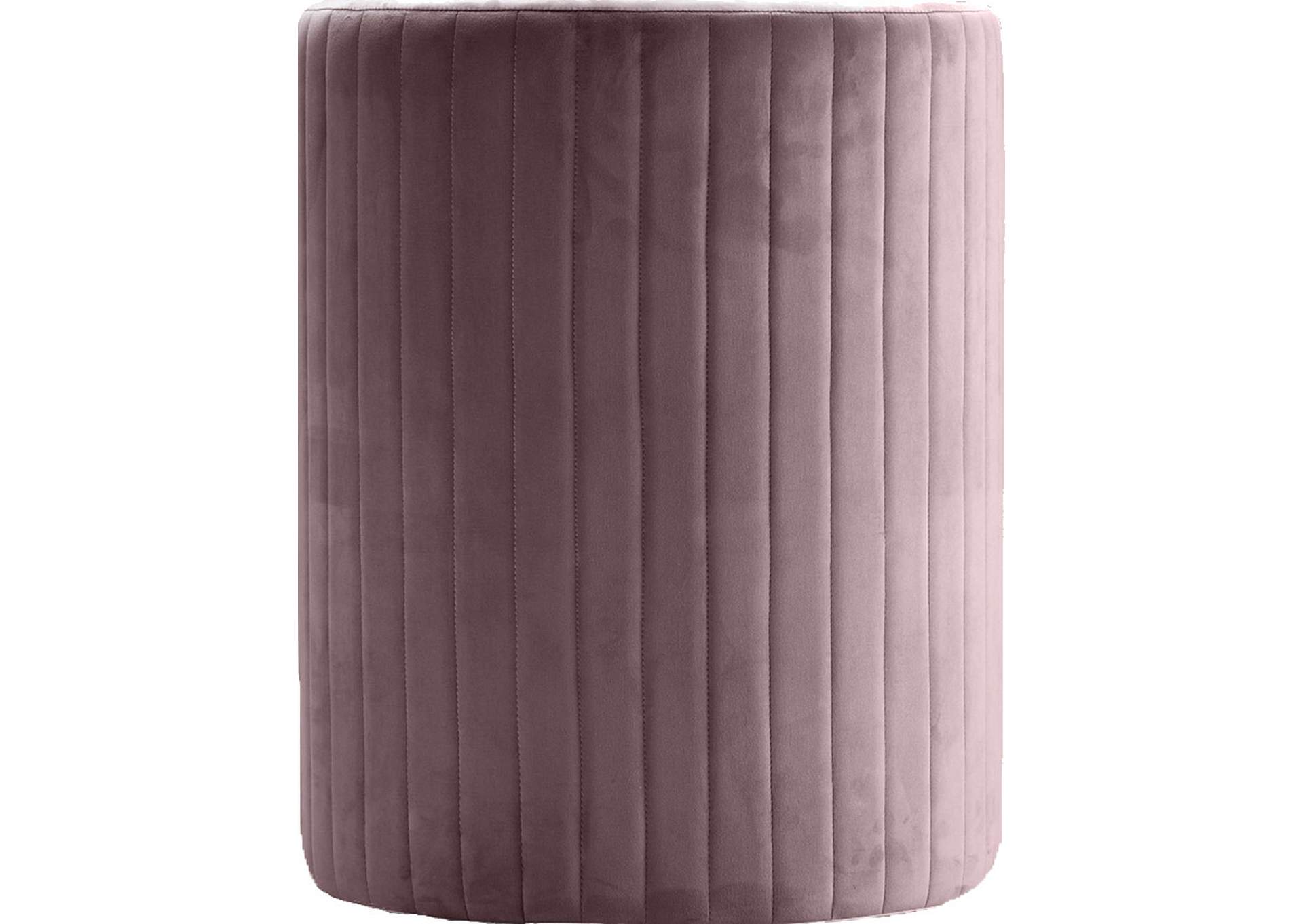 Selena Pink Velvet Accent Chair And Ottoman Set,Meridian Furniture