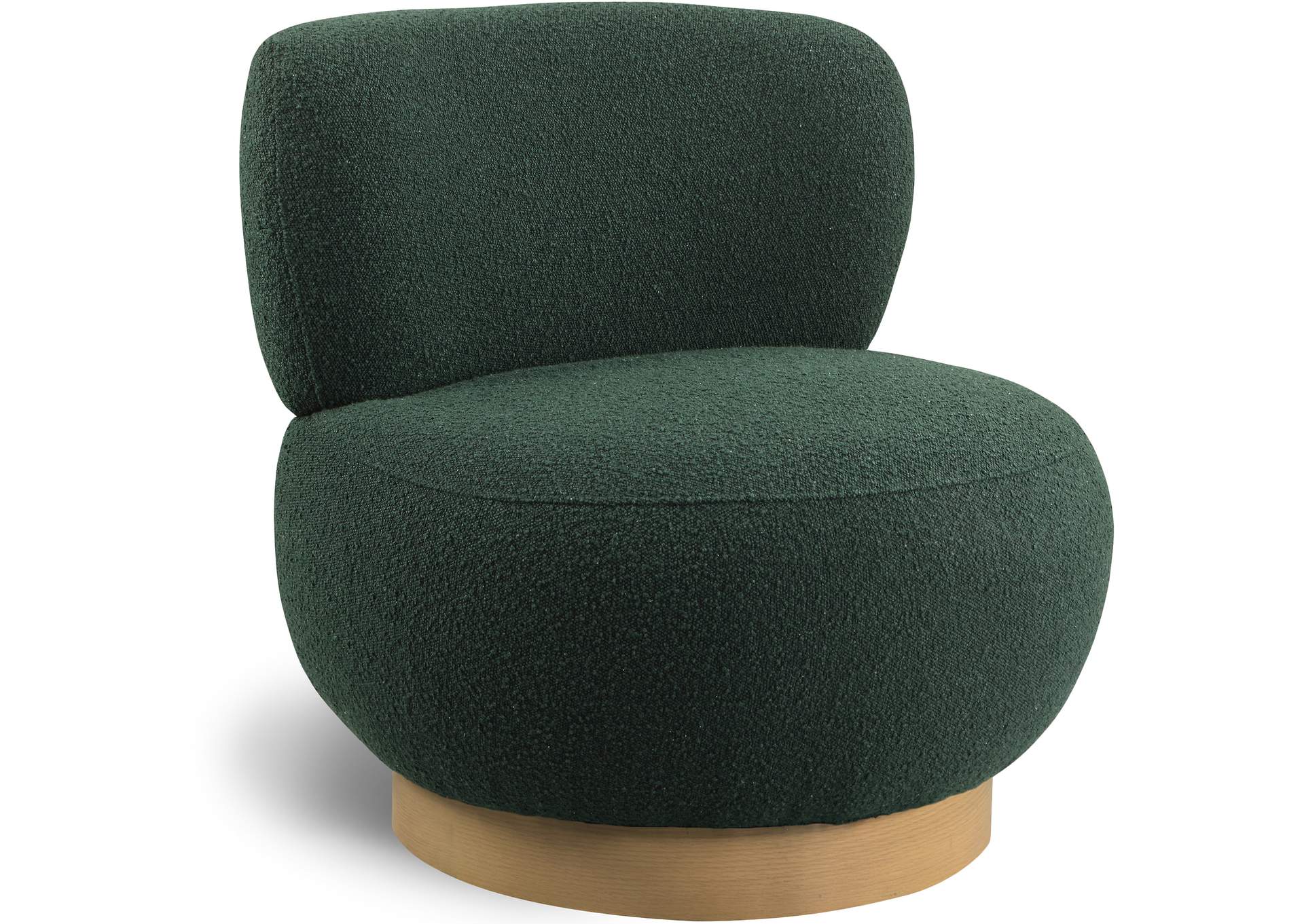 Calais Green Boucle Fabric Accent Chair,Meridian Furniture