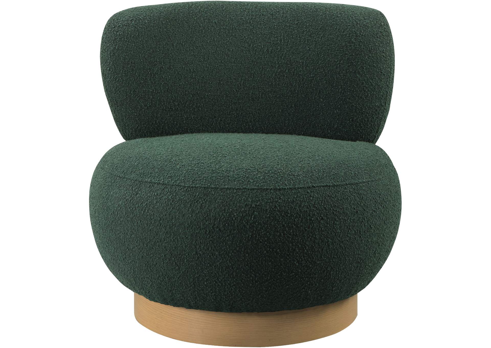 Calais Green Boucle Fabric Accent Chair,Meridian Furniture