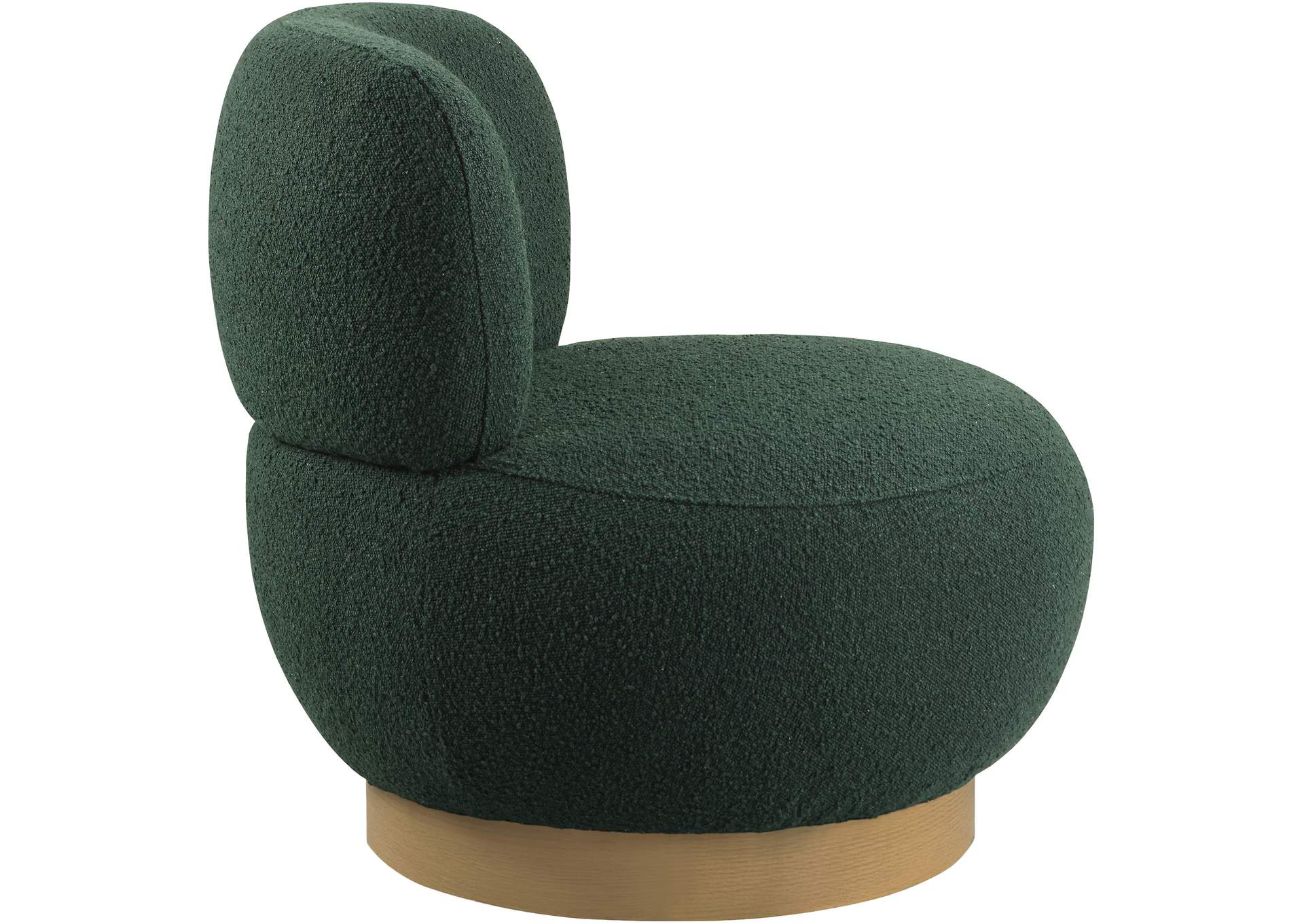 Calais Green Boucle Fabric Accent Chair,Meridian Furniture