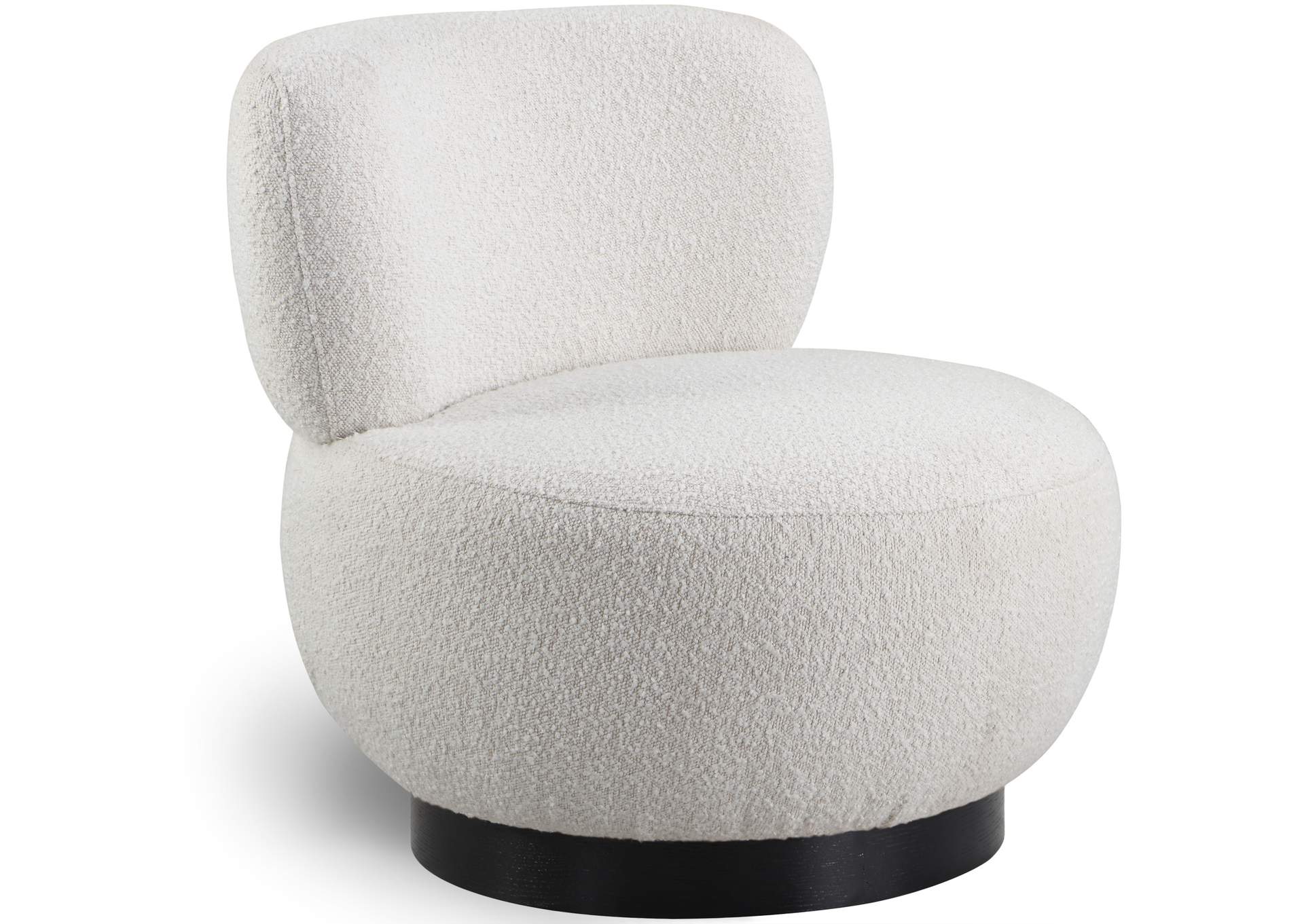 Calais Cream Boucle Fabric Accent Chair,Meridian Furniture