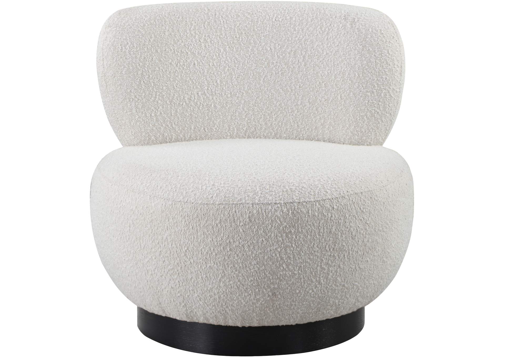 Calais Cream Boucle Fabric Accent Chair,Meridian Furniture