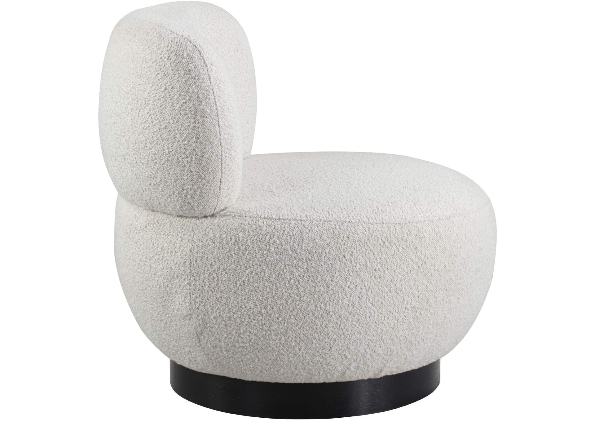 Calais Cream Boucle Fabric Accent Chair,Meridian Furniture