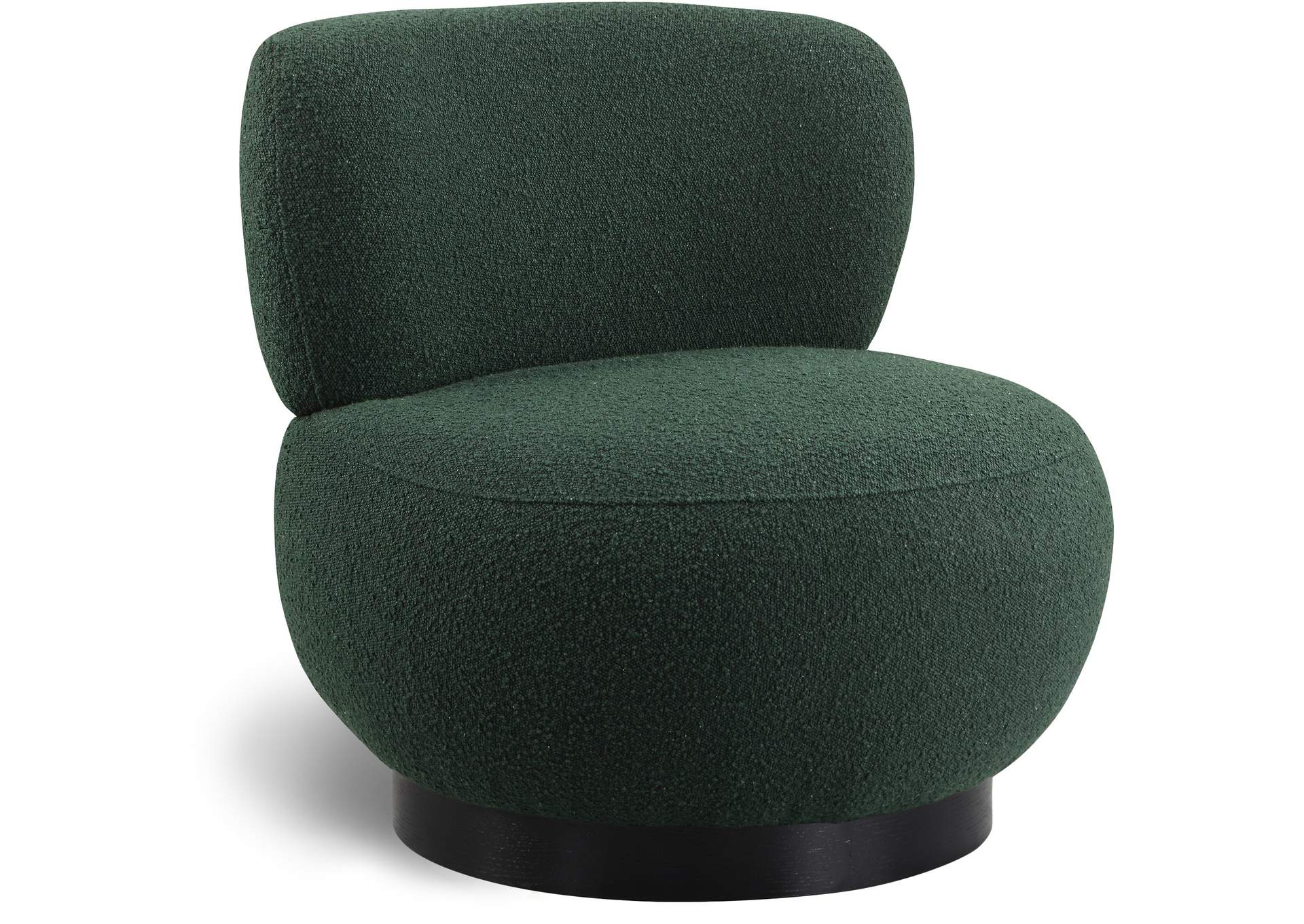 Calais Green Boucle Fabric Accent Chair,Meridian Furniture