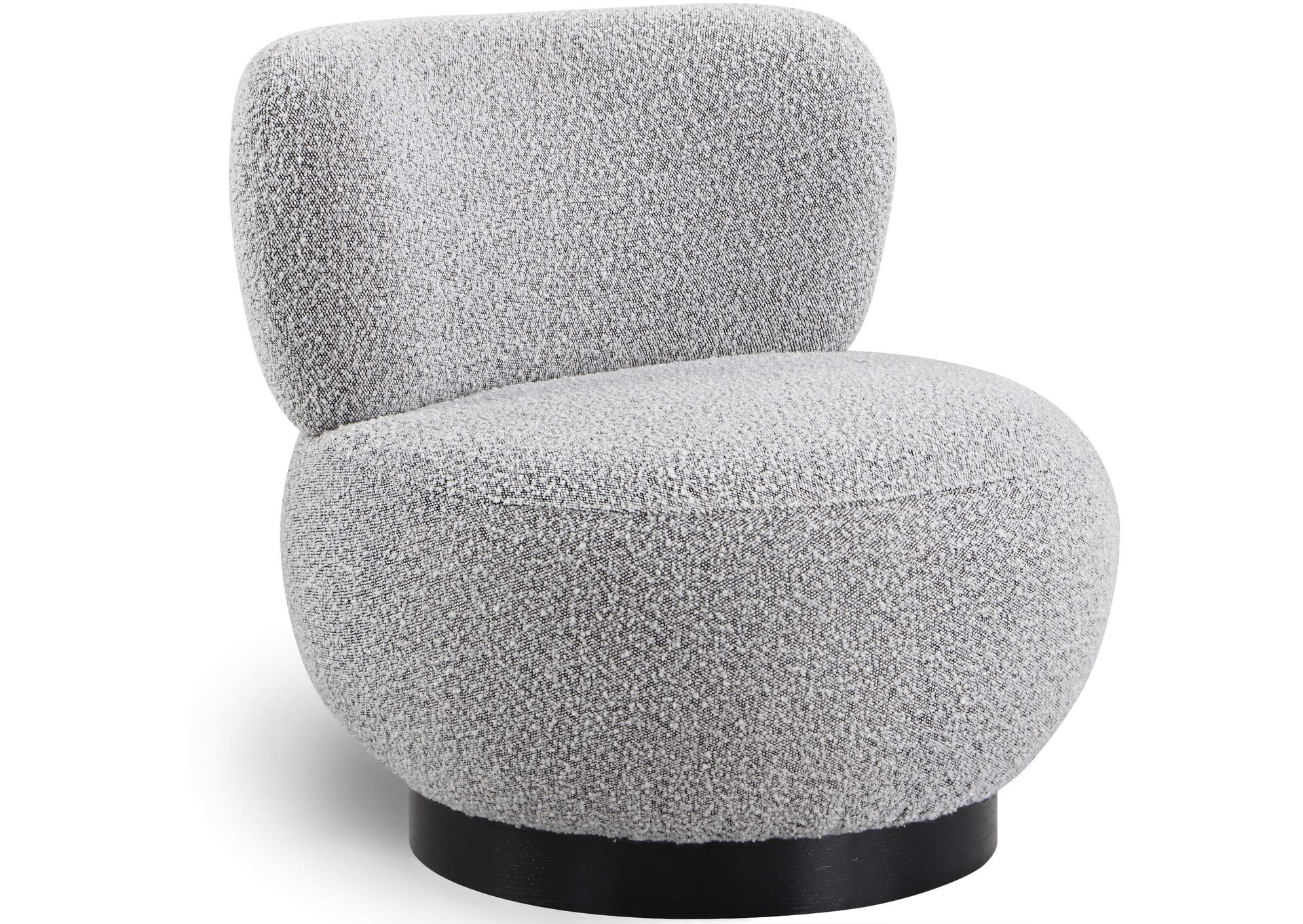 Calais Grey Boucle Fabric Accent Chair,Meridian Furniture