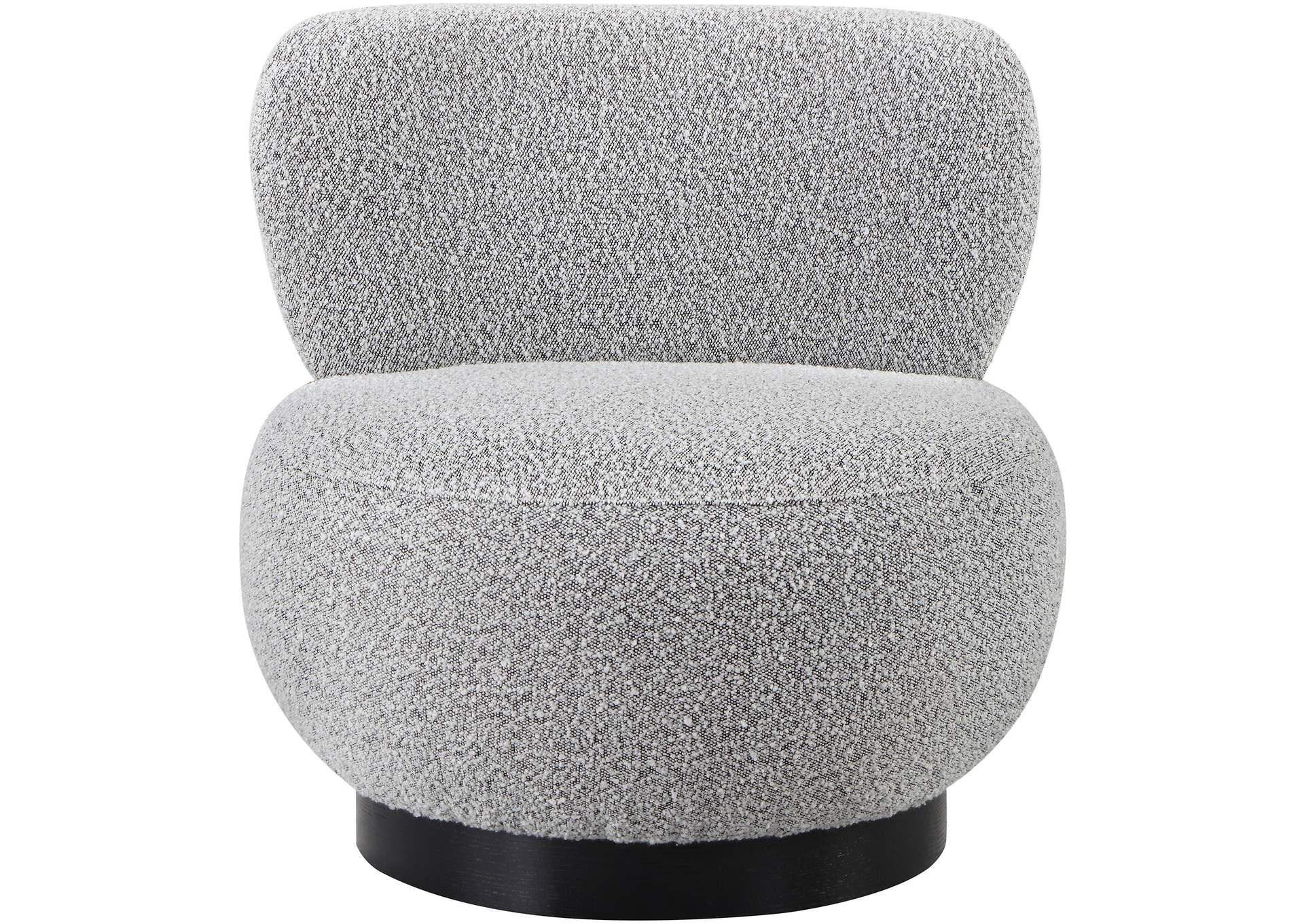 Calais Grey Boucle Fabric Accent Chair,Meridian Furniture