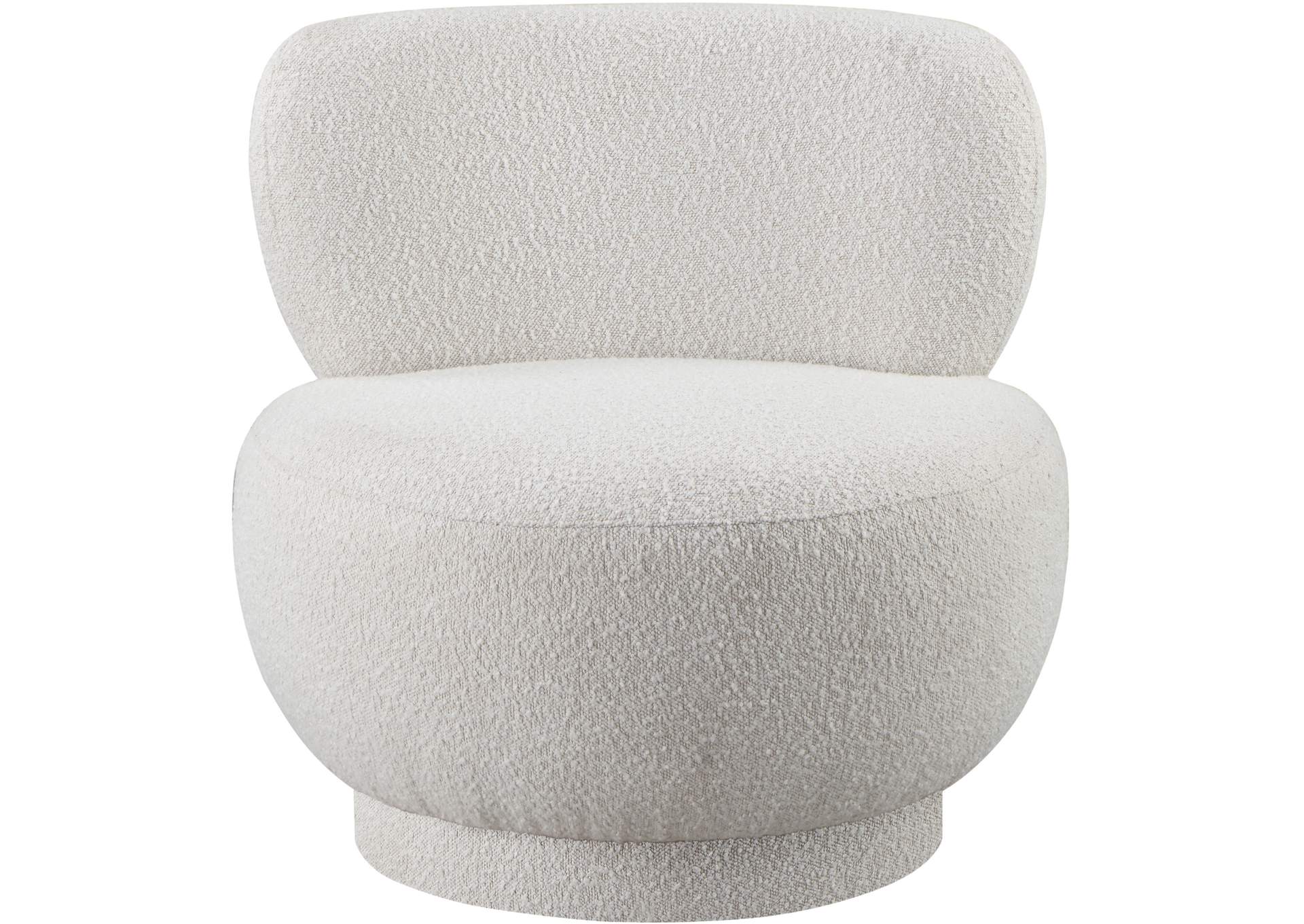 Calais Cream Boucle Fabric Accent Chair,Meridian Furniture