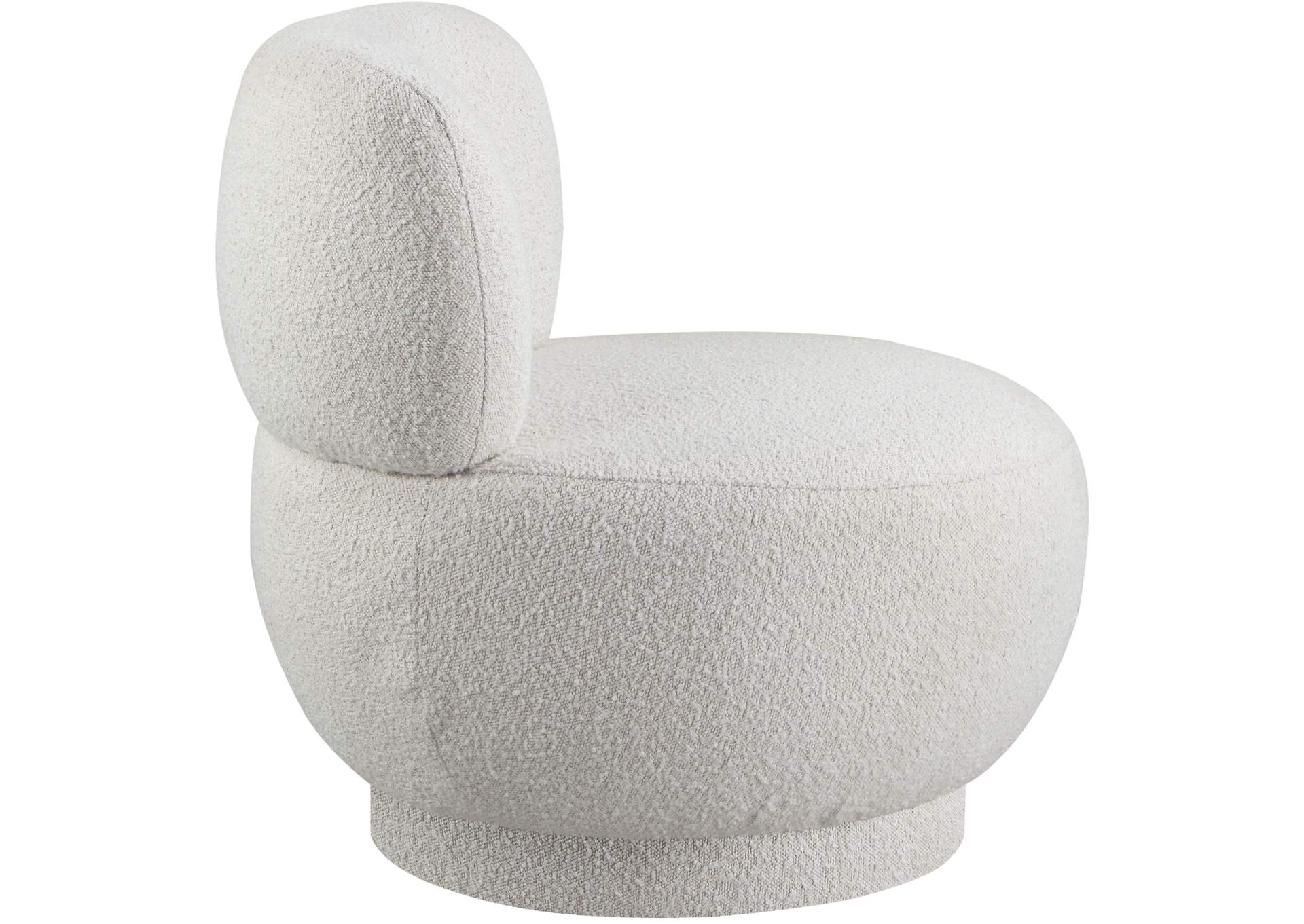 Calais Cream Boucle Fabric Accent Chair,Meridian Furniture