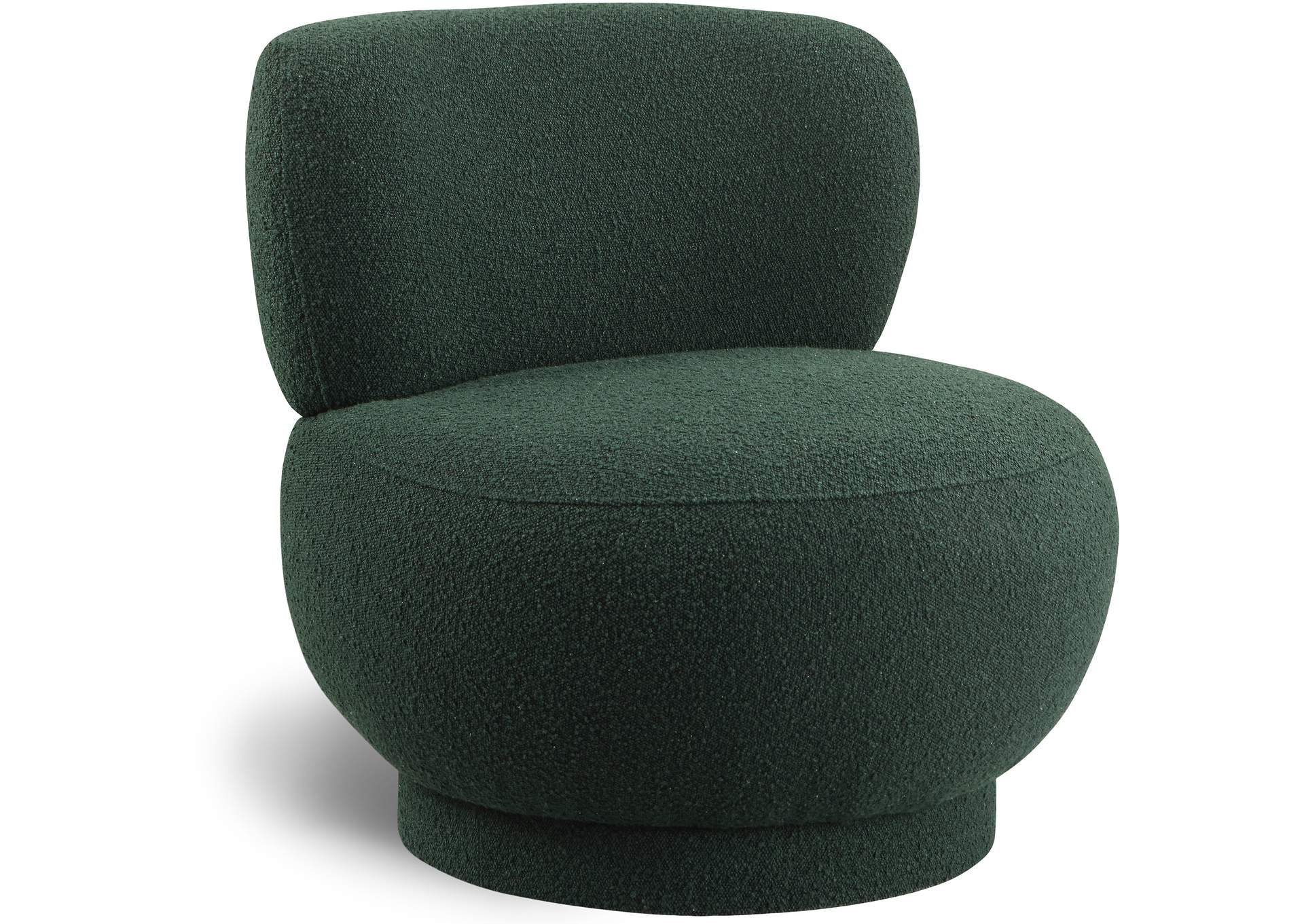 Calais Green Boucle Fabric Accent Chair,Meridian Furniture