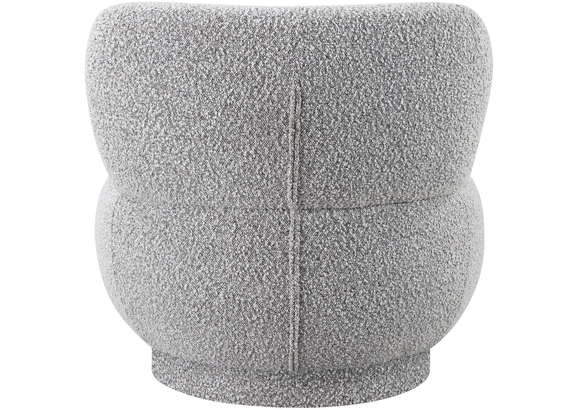 Calais Grey Boucle Fabric Accent Chair,Meridian Furniture