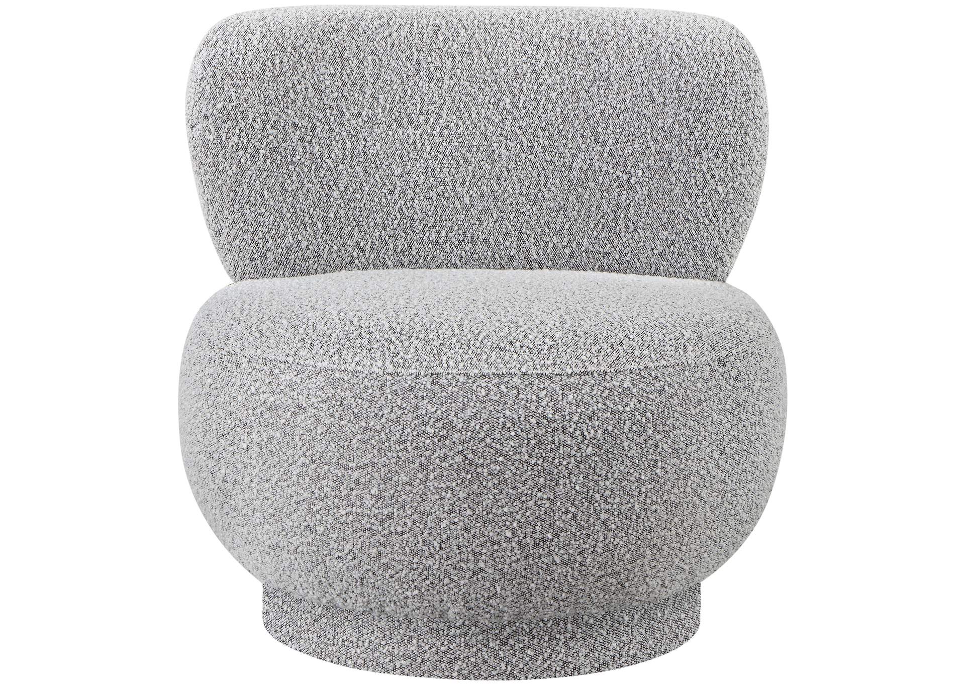 Calais Grey Boucle Fabric Accent Chair,Meridian Furniture