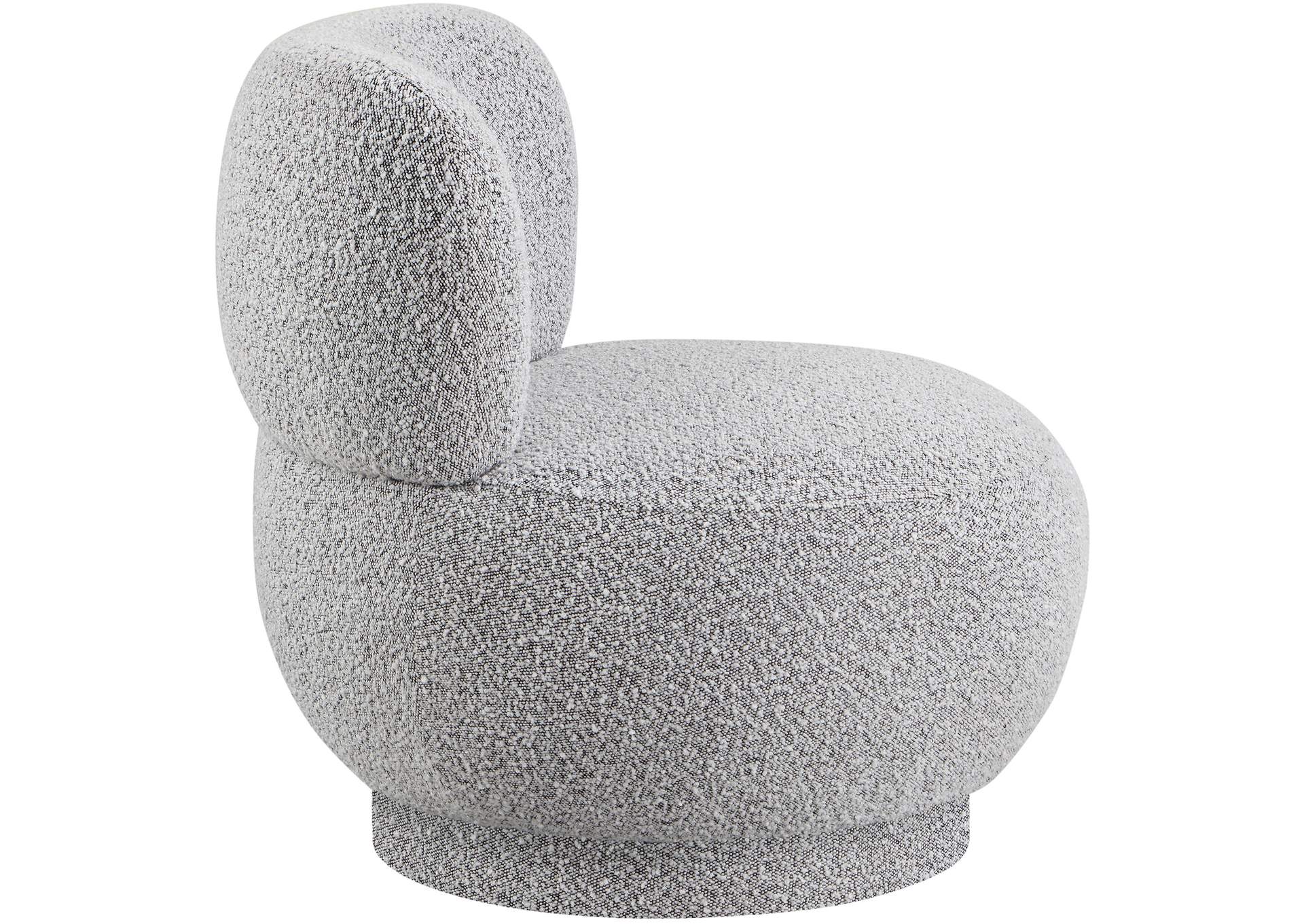 Calais Grey Boucle Fabric Accent Chair,Meridian Furniture