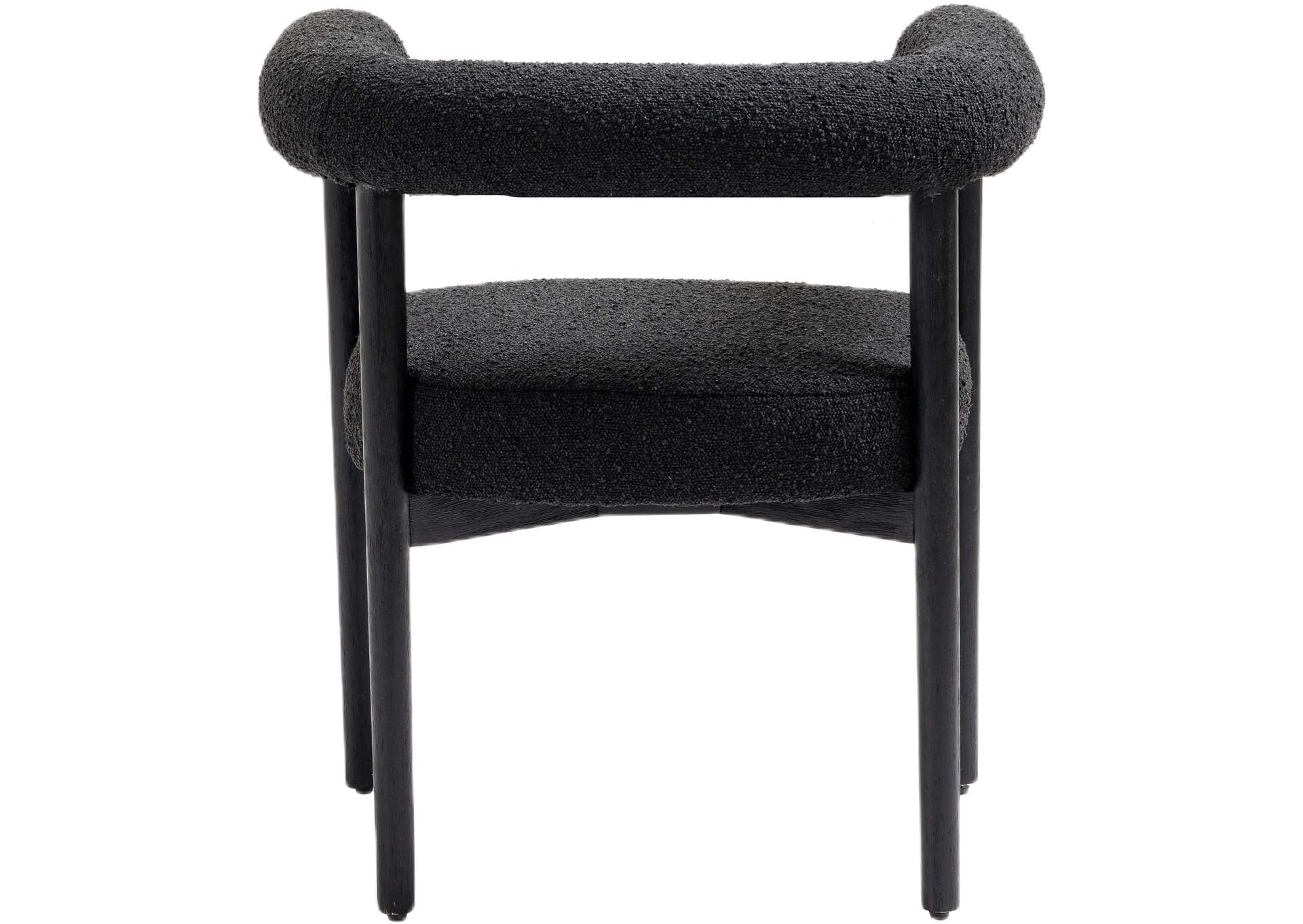 Hyatt Black Boucle Fabric Dining Chair,Meridian Furniture