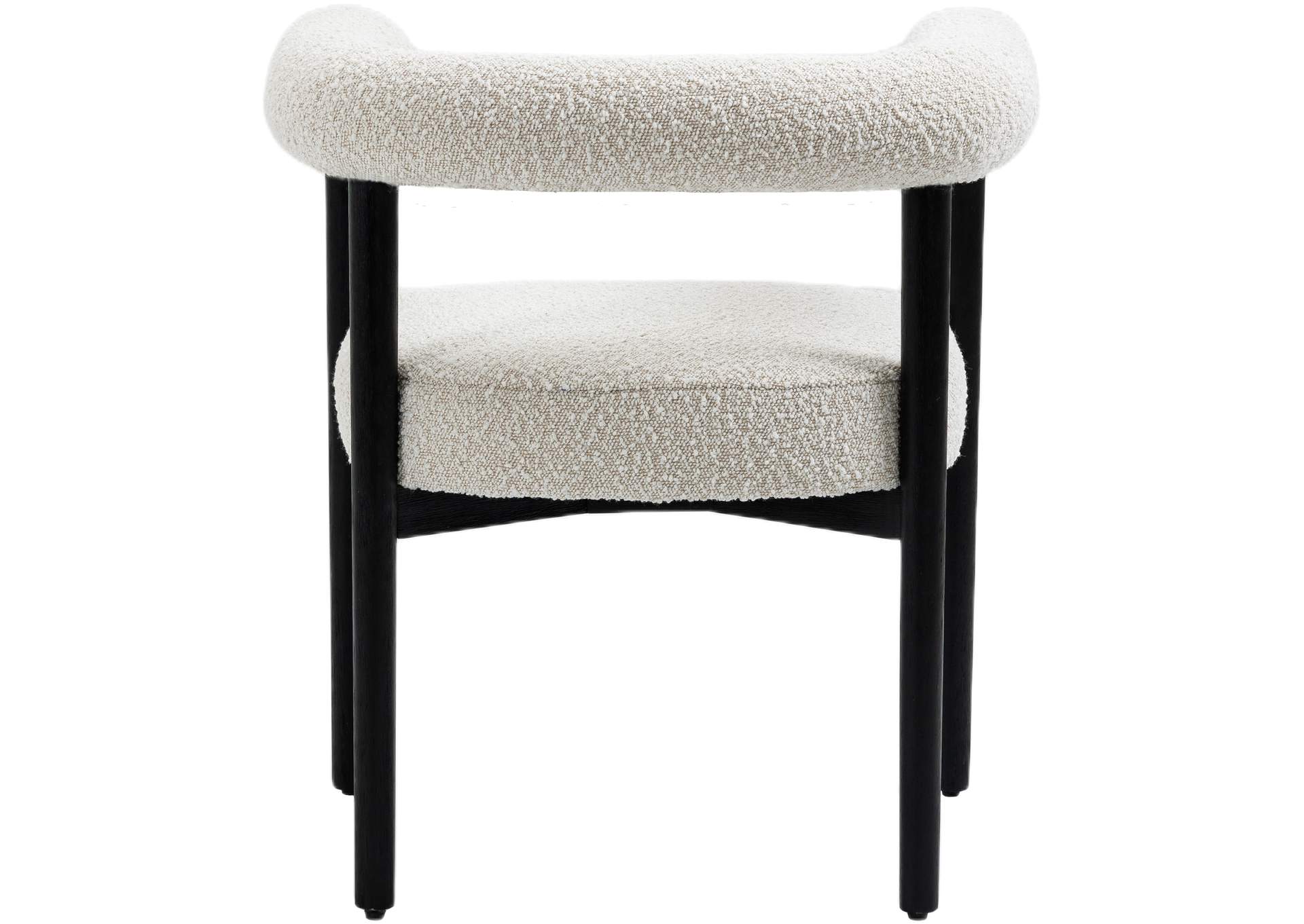 Hyatt Cream Boucle Fabric Dining Chair,Meridian Furniture