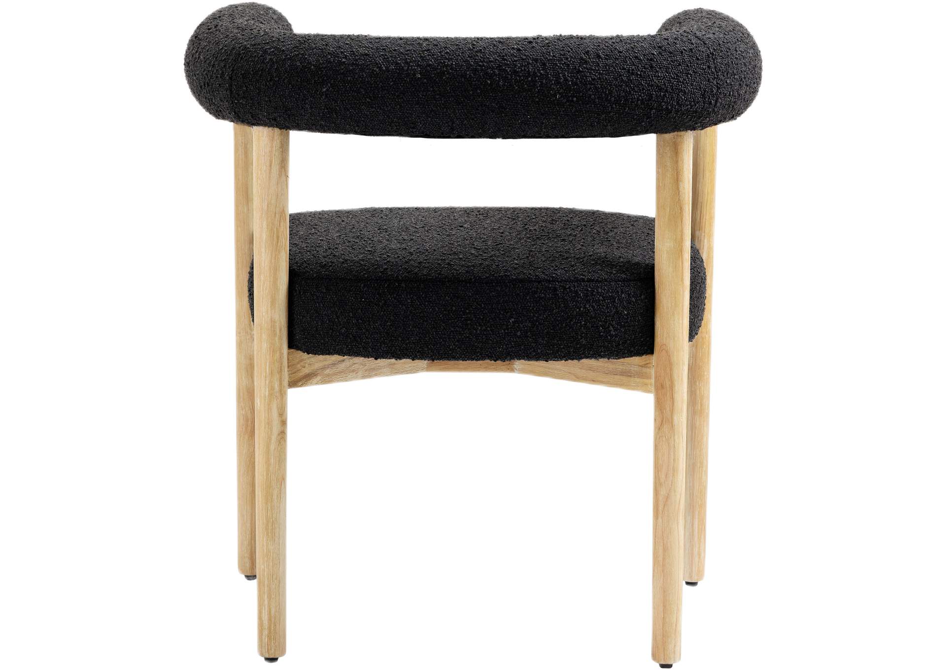 Hyatt Black Boucle Fabric Dining Chair,Meridian Furniture