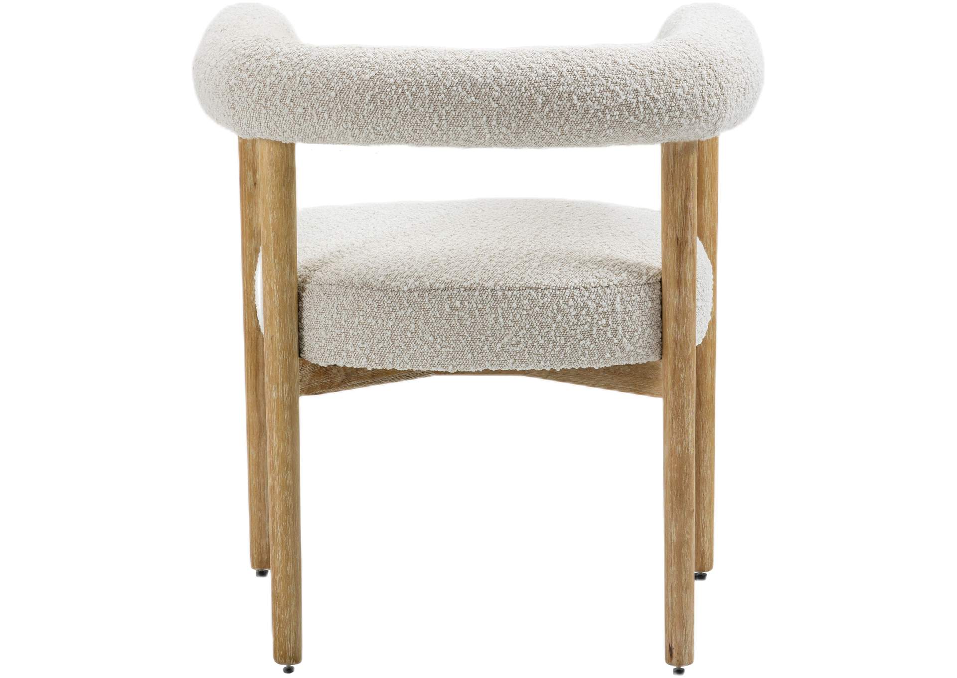 Hyatt Cream Boucle Fabric Dining Chair,Meridian Furniture