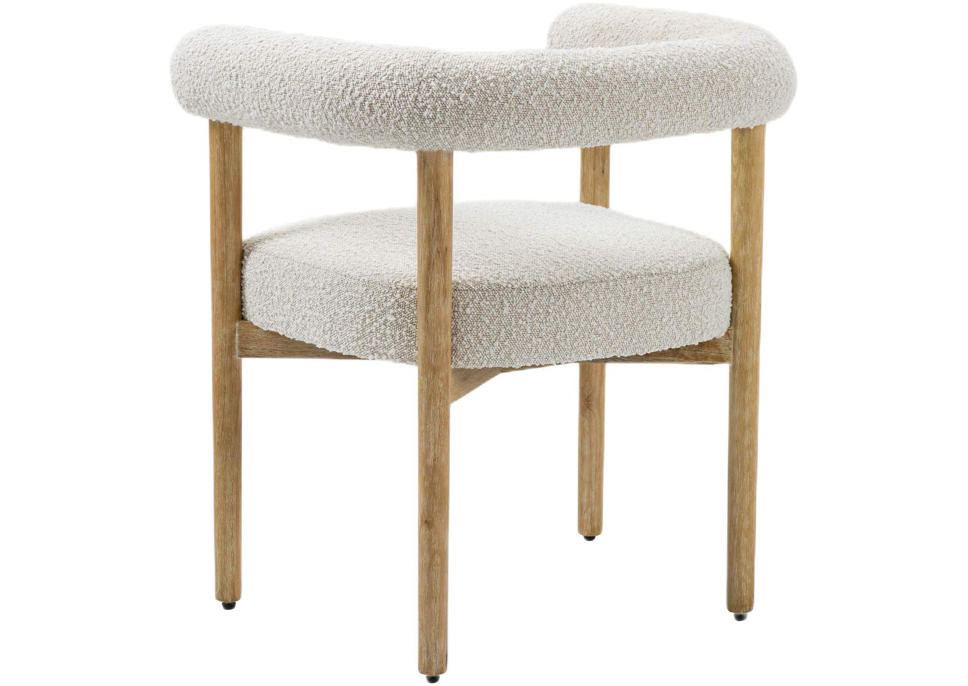 Hyatt Cream Boucle Fabric Dining Chair,Meridian Furniture