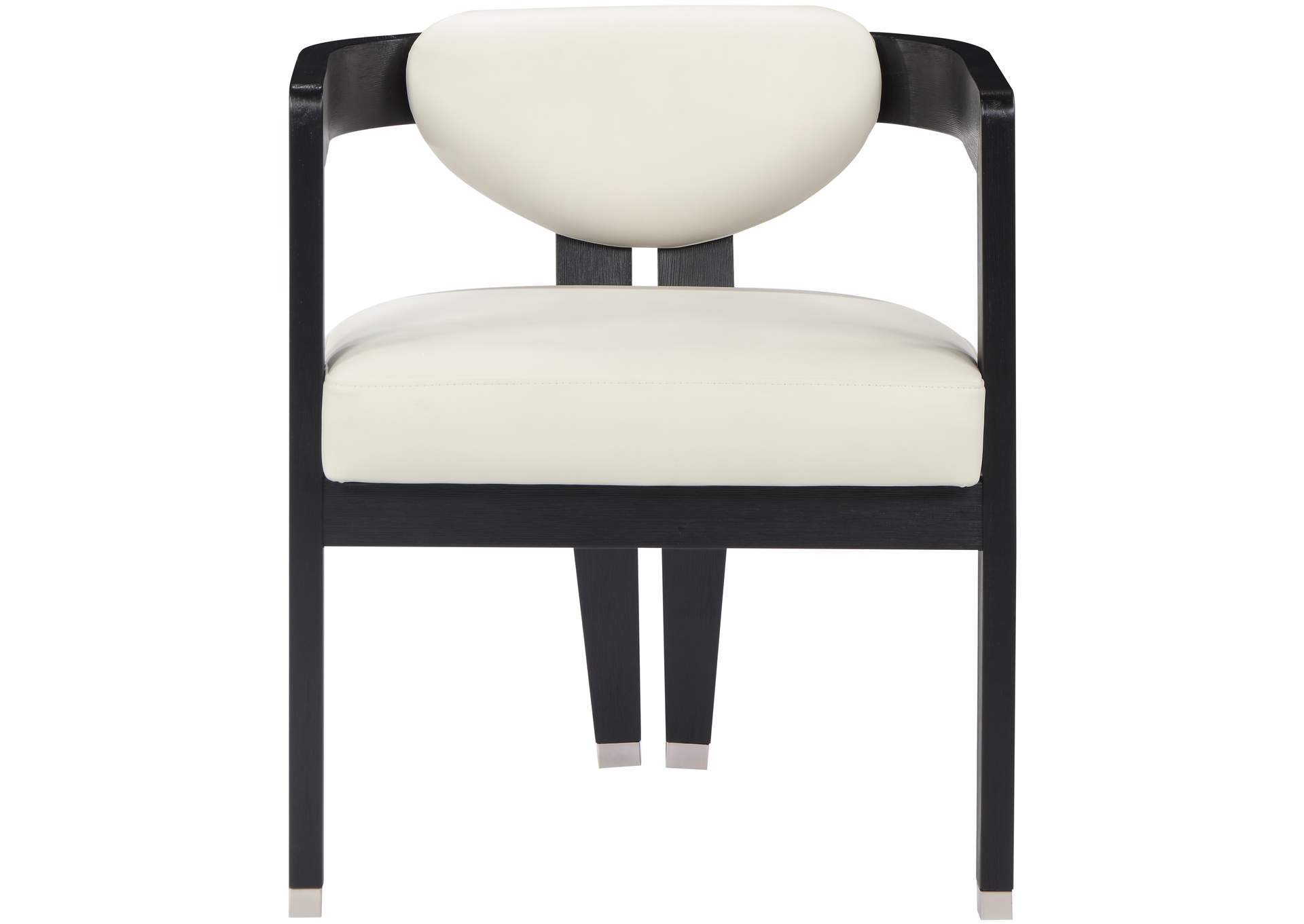 Carlyle Cream Faux Leather Dining Chair,Meridian Furniture