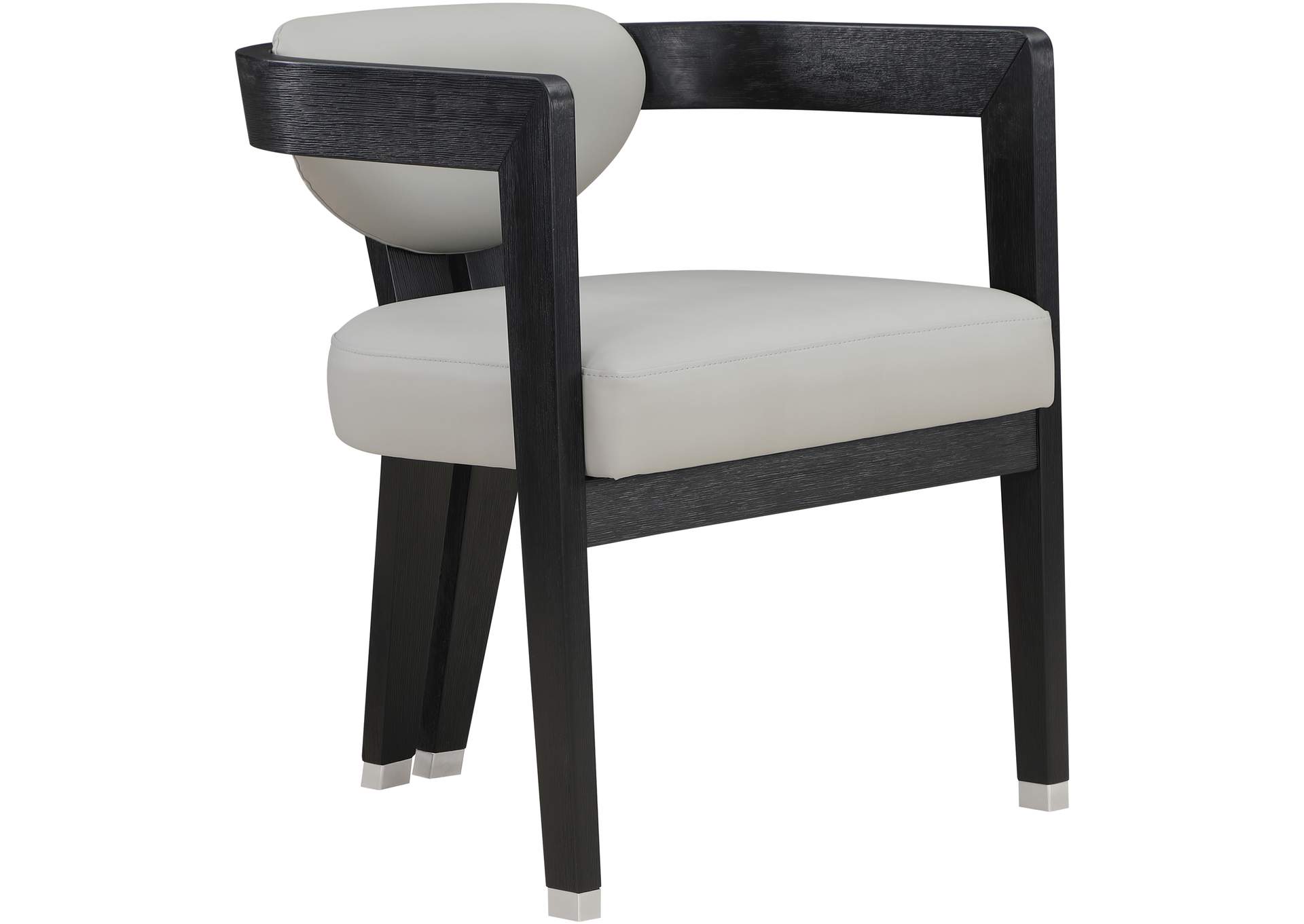 Carlyle Grey Faux Leather Dining Chair,Meridian Furniture