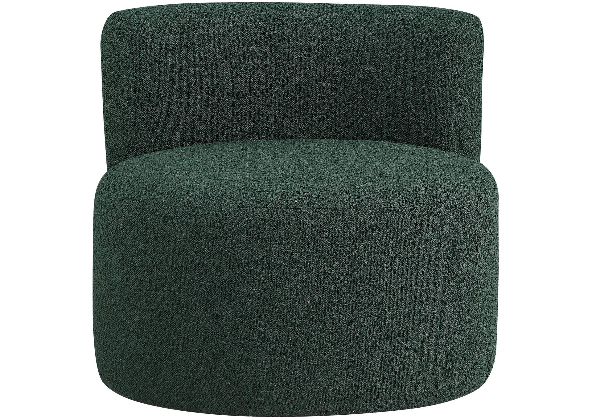 Como Green Boucle Fabric Accent Chair,Meridian Furniture