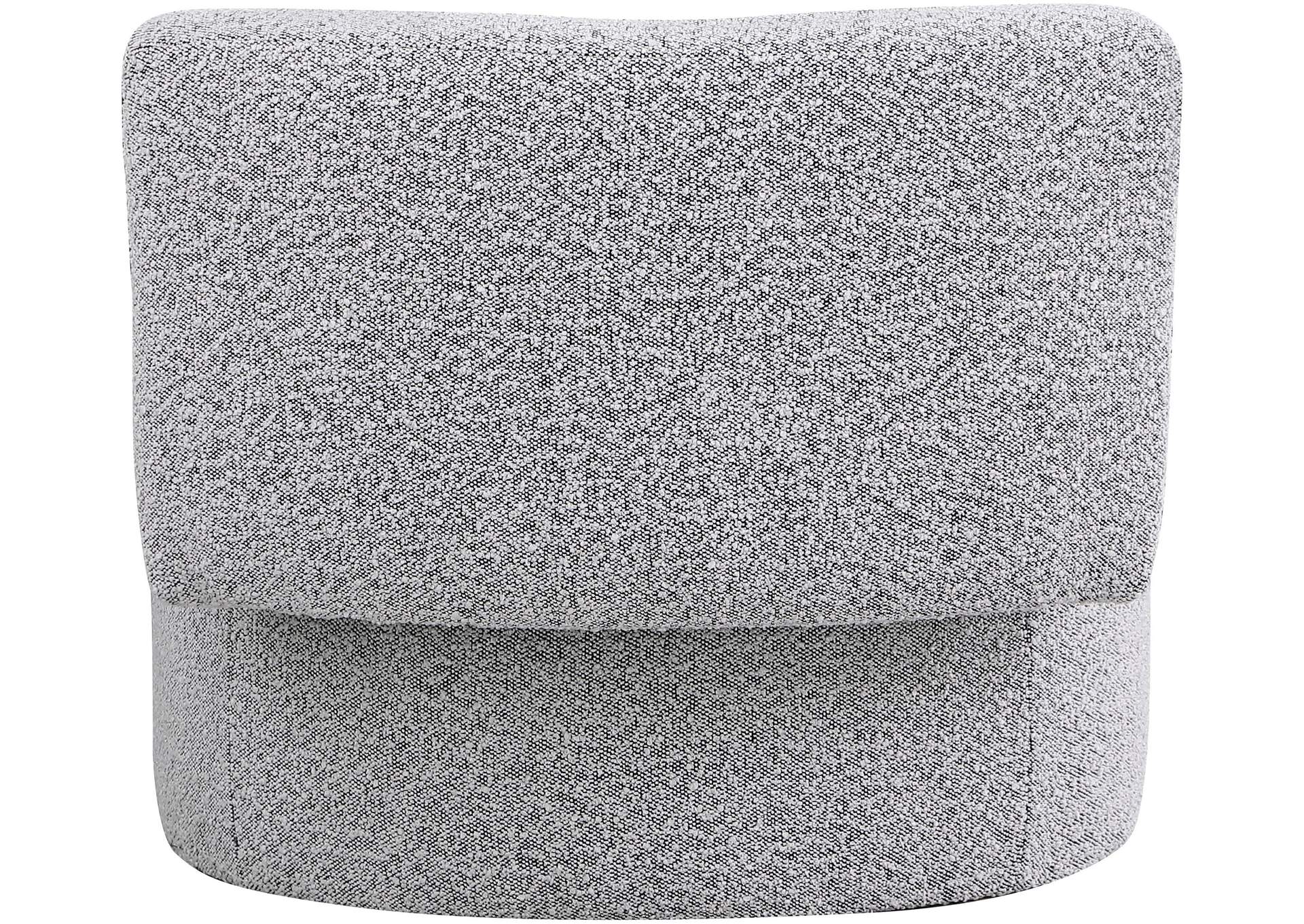 Como Grey Boucle Fabric Accent Chair,Meridian Furniture