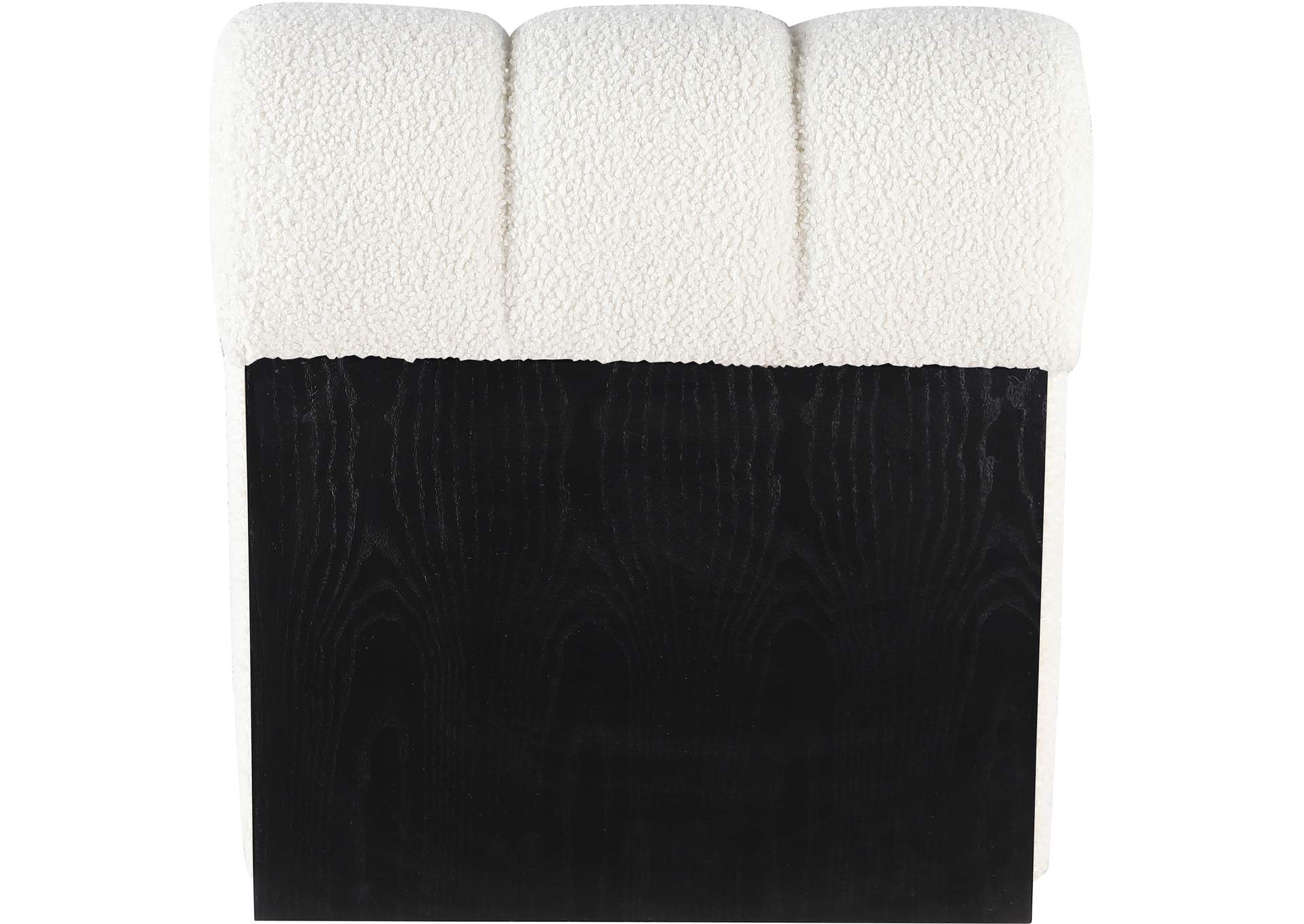 Swoon Cream Faux Sheepskin Accent Chair,Meridian Furniture