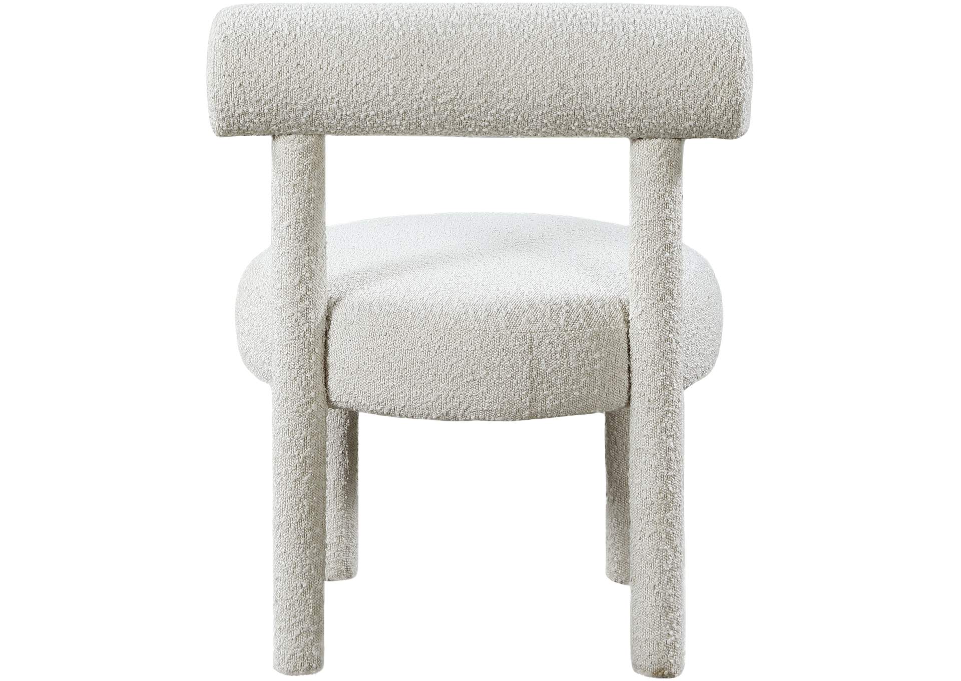 Parlor Cream Boucle Fabric Accent Chair,Meridian Furniture