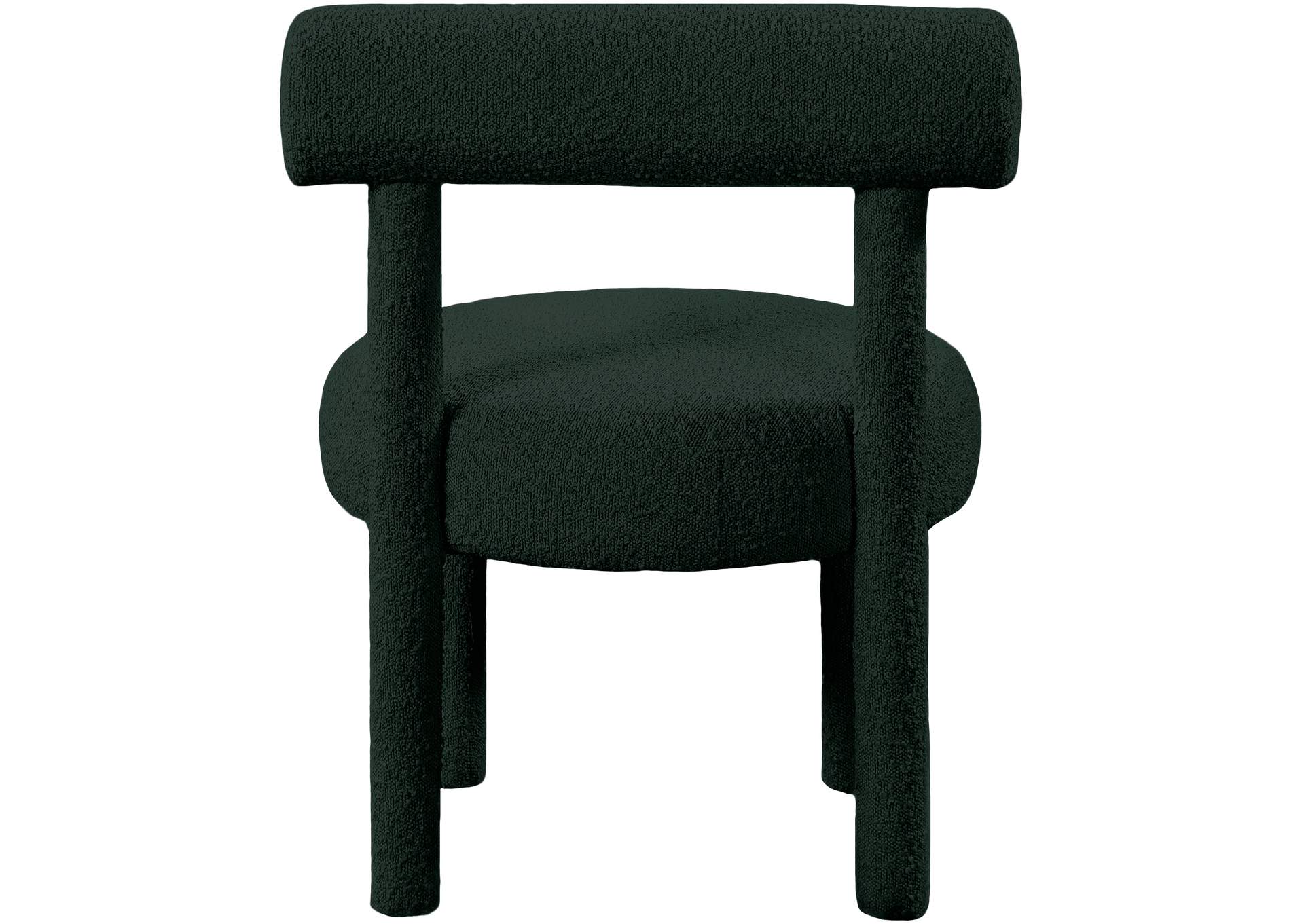 Parlor Green Boucle Fabric Accent Chair,Meridian Furniture