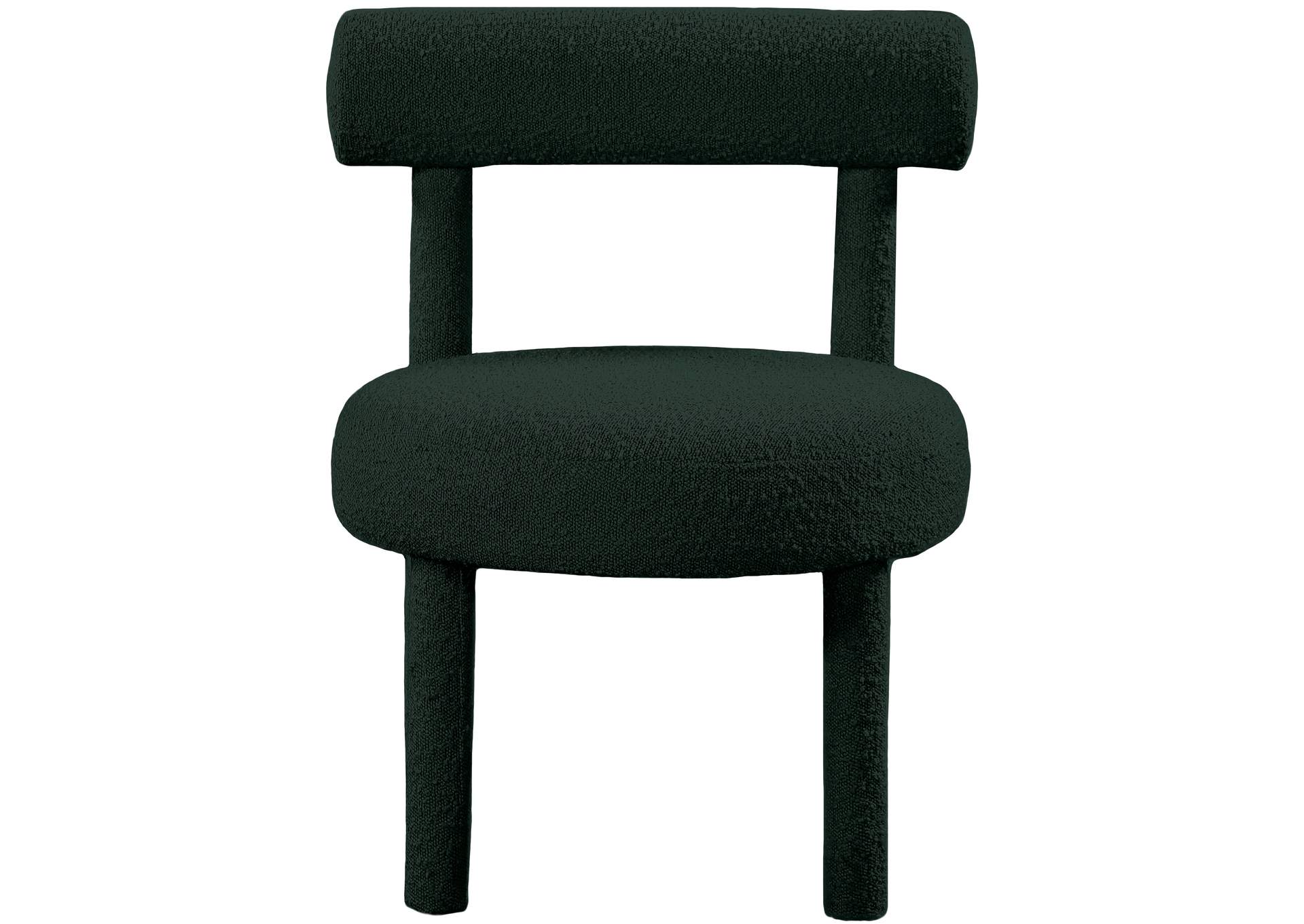 Parlor Green Boucle Fabric Accent Chair,Meridian Furniture