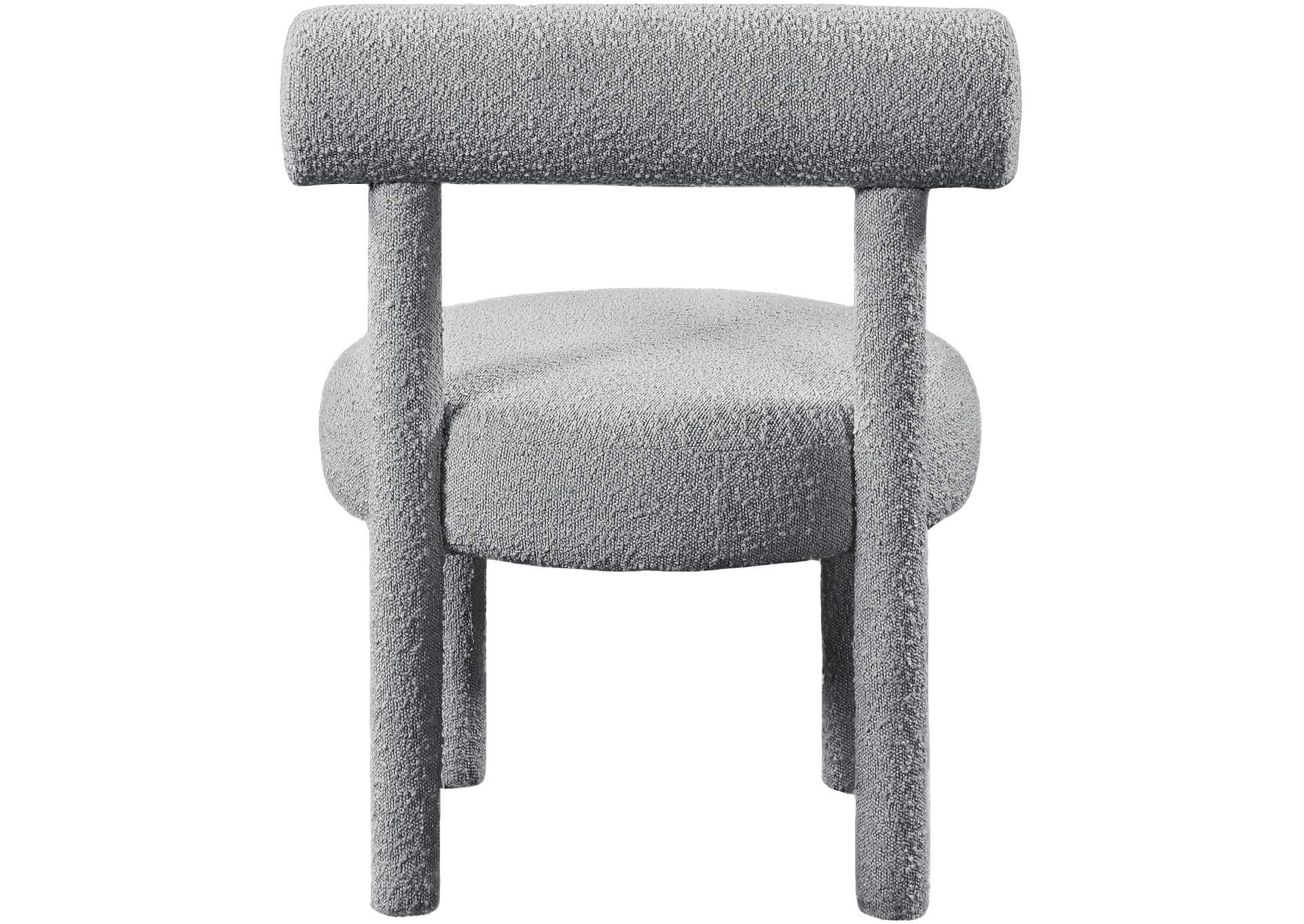 Parlor Grey Boucle Fabric Accent Chair,Meridian Furniture