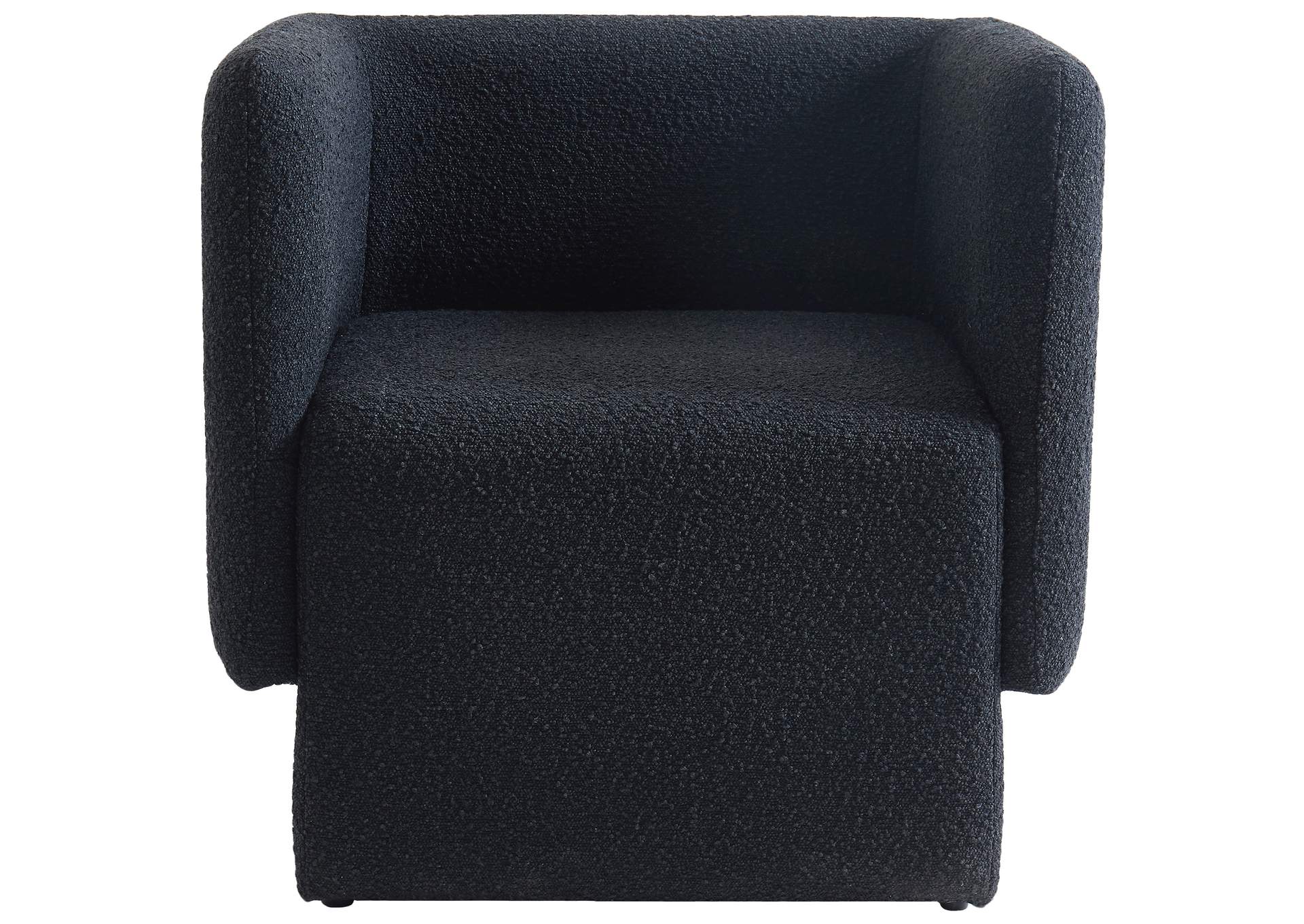 Vera Black Boucle Fabric Accent Chair,Meridian Furniture