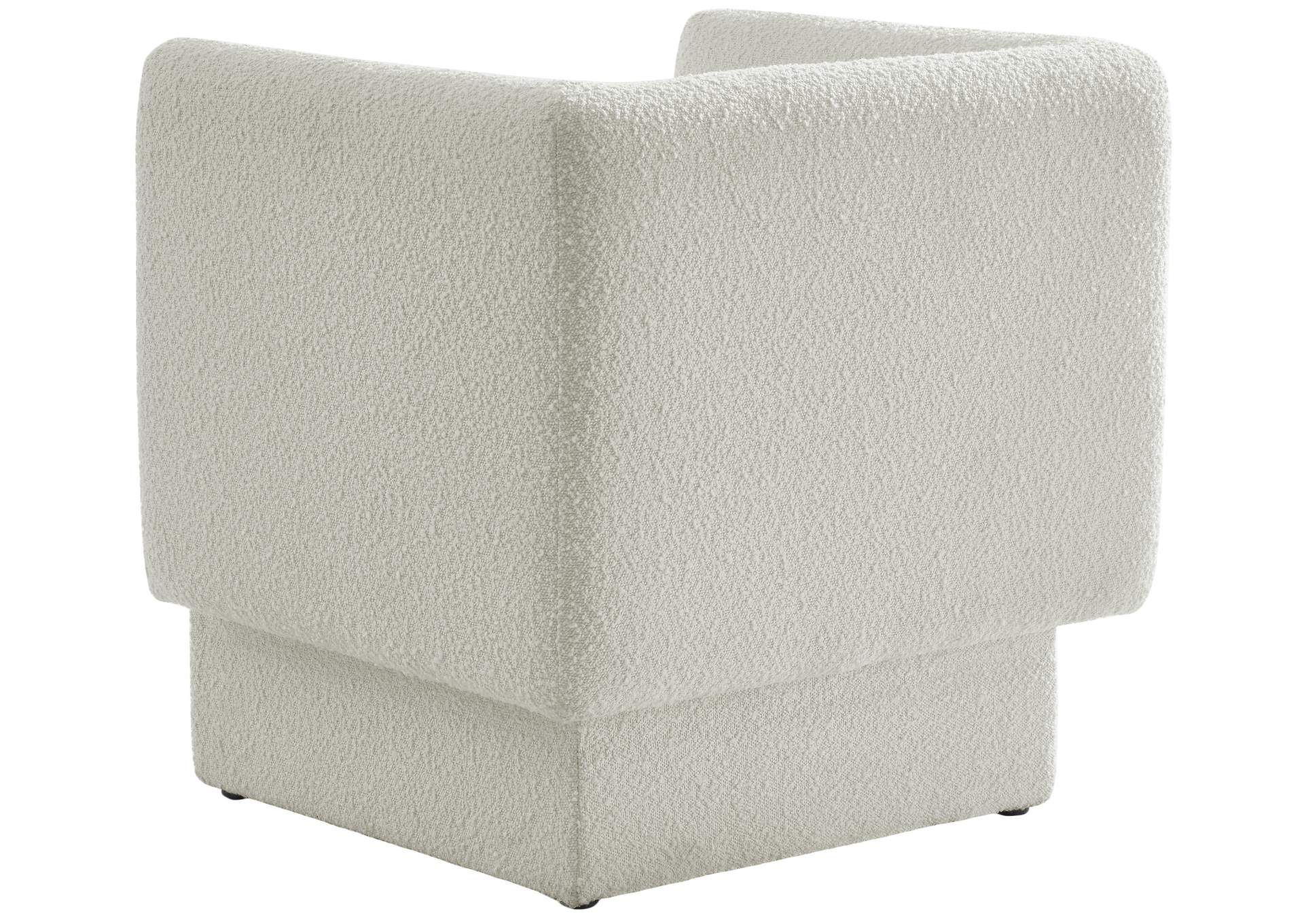 Vera Cream Boucle Fabric Accent Chair,Meridian Furniture