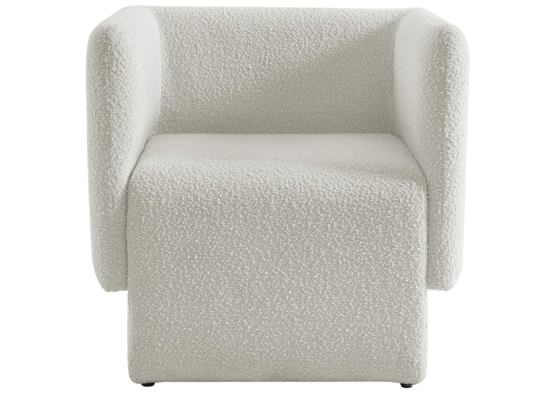 Vera Cream Boucle Fabric Accent Chair,Meridian Furniture